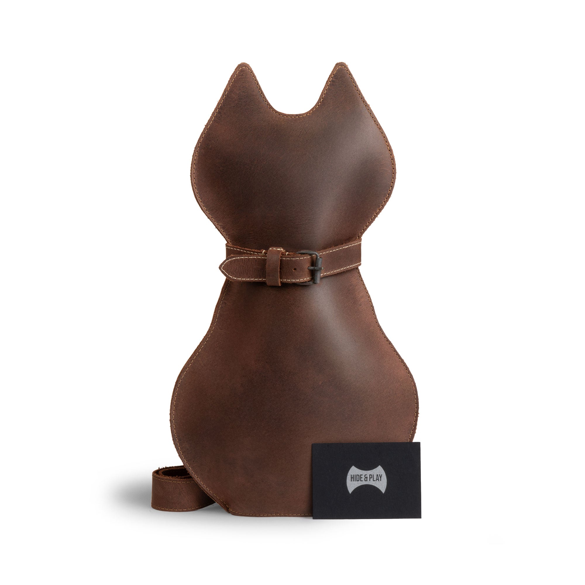 Leather Kitty Crossbody