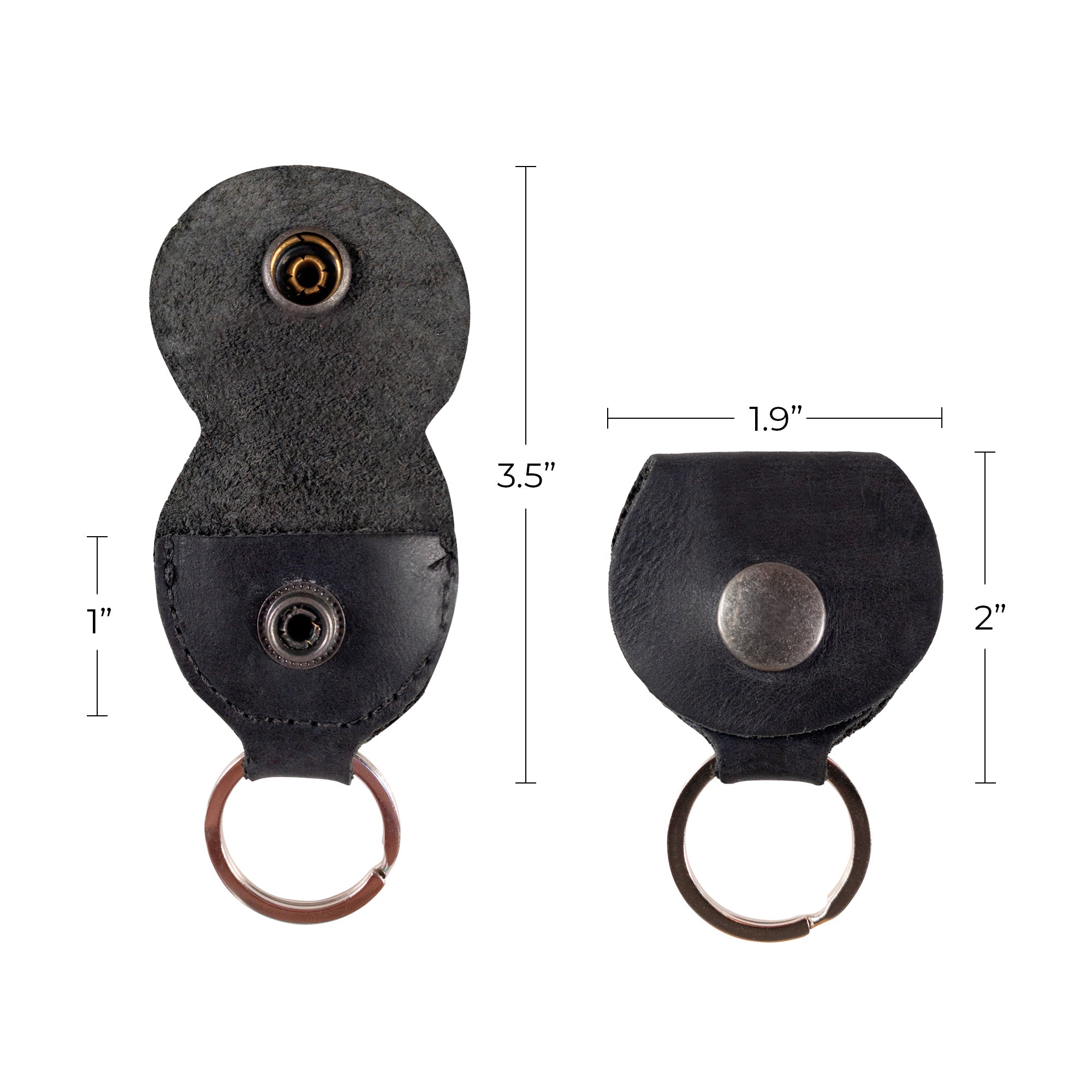 Hide & Drink Key Chain & Guitar Pick Holder, featuring a dual button design that combines style and function. Made from durable Full Grain Leather, this key organizer is perfect for guitar players, pioneering small batch production from La Antigua Guatemala & Oaxaca Mexico.