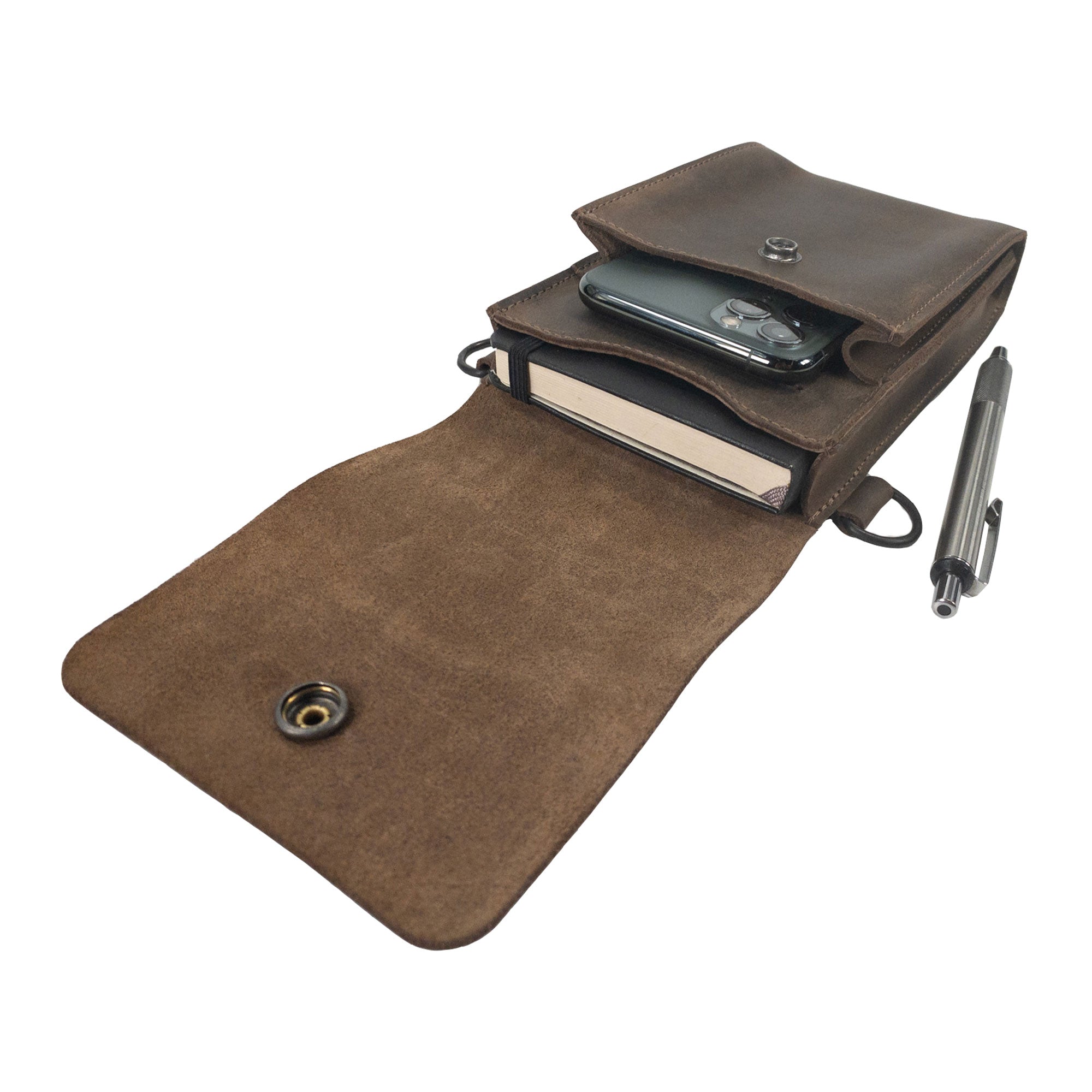 Double Pouch Bag for Cellphone - Stockyard X 'The Leather Store'