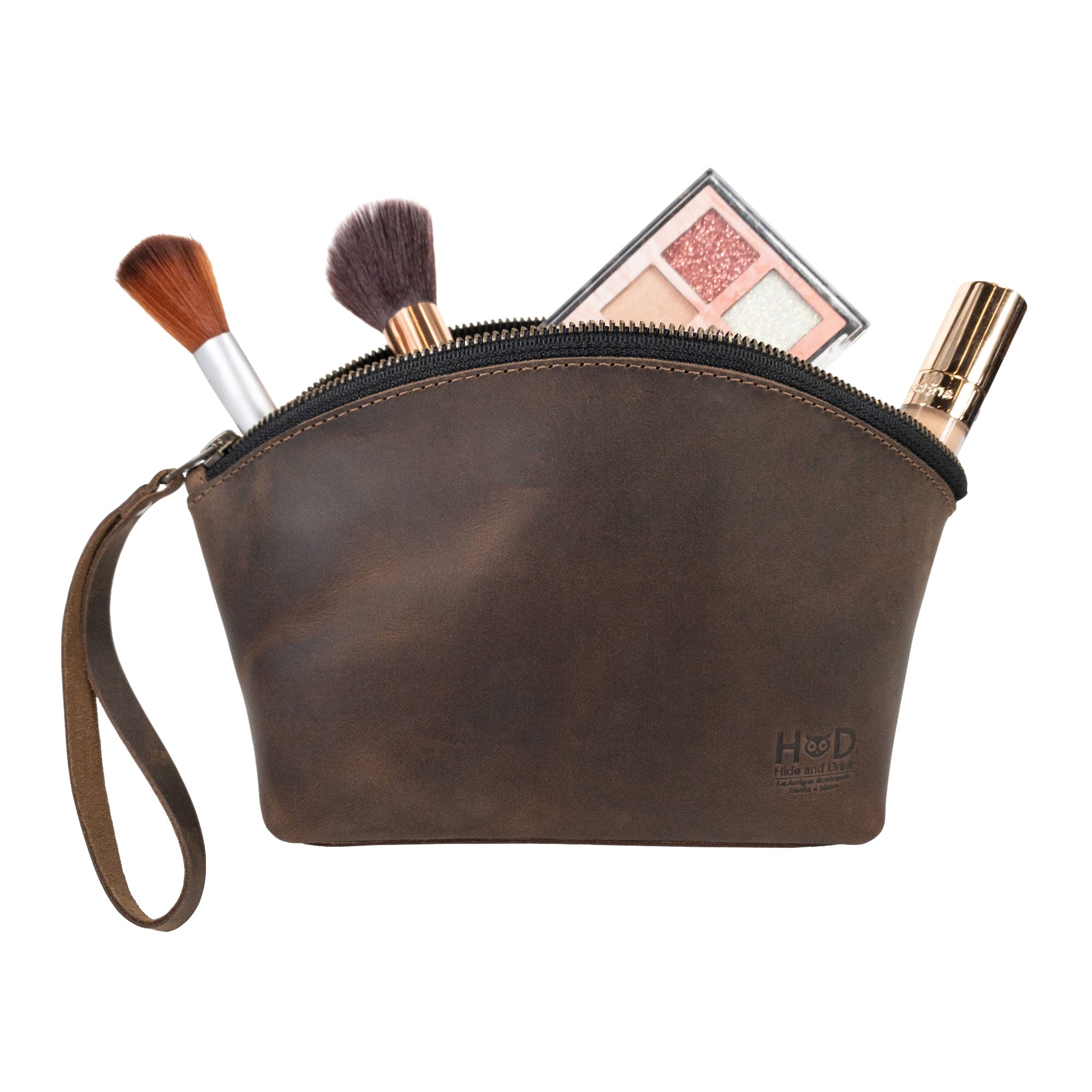 Makeup Bag with Wristlet - Stockyard X 'The Leather Store'