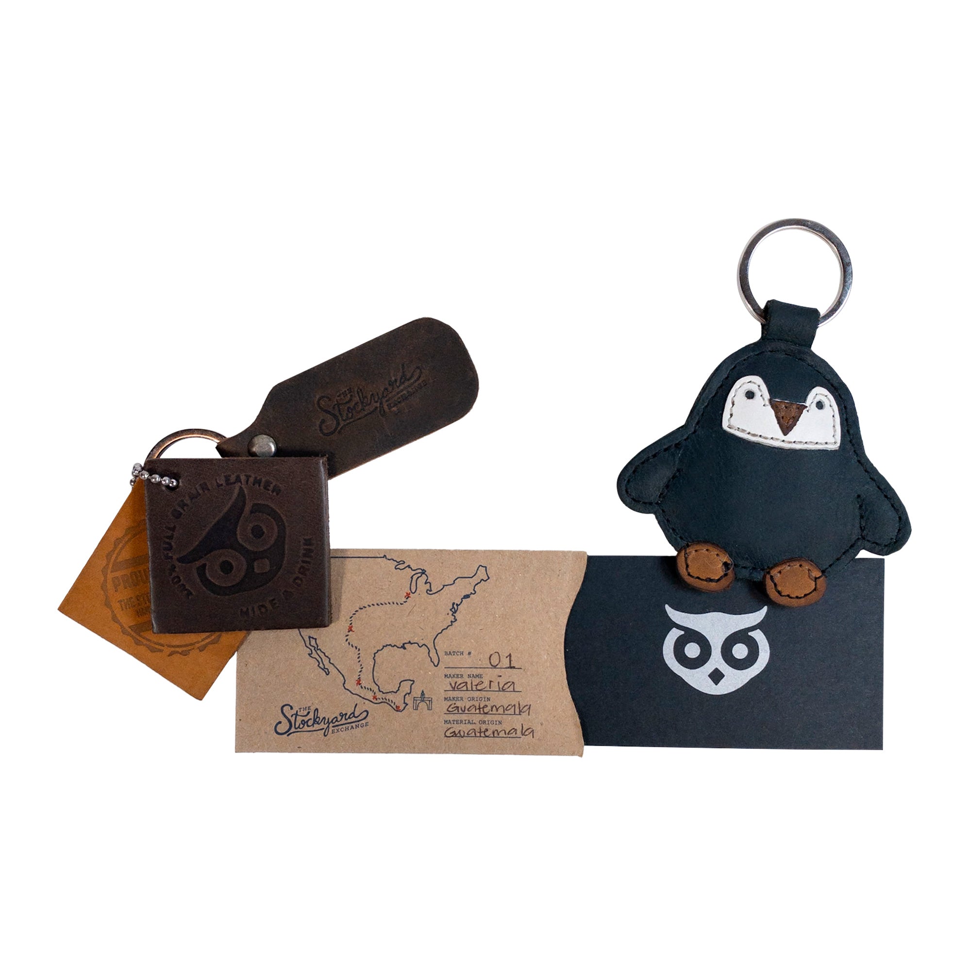 Penguin Keychain - Stockyard X 'The Leather Store'