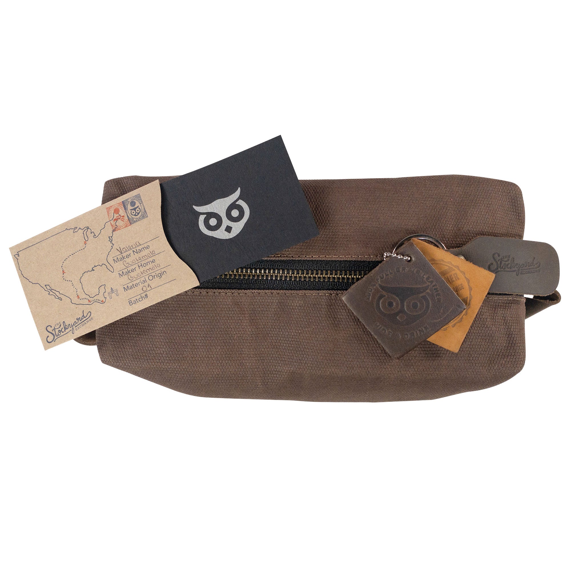 Square Dopp Kit Utility Bag - Stockyard X 'The Leather Store'