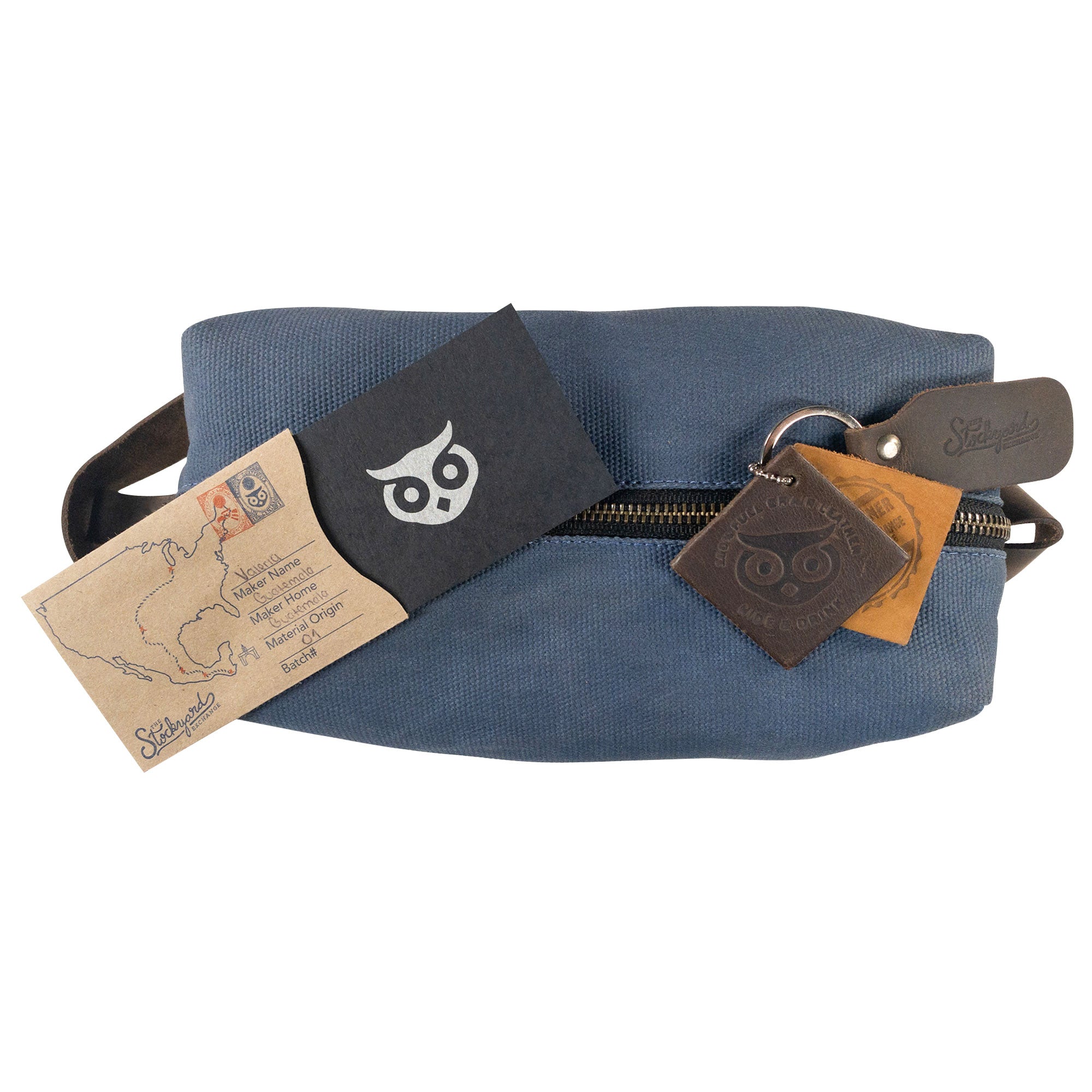 Square Dopp Kit Utility Bag - Stockyard X 'The Leather Store'