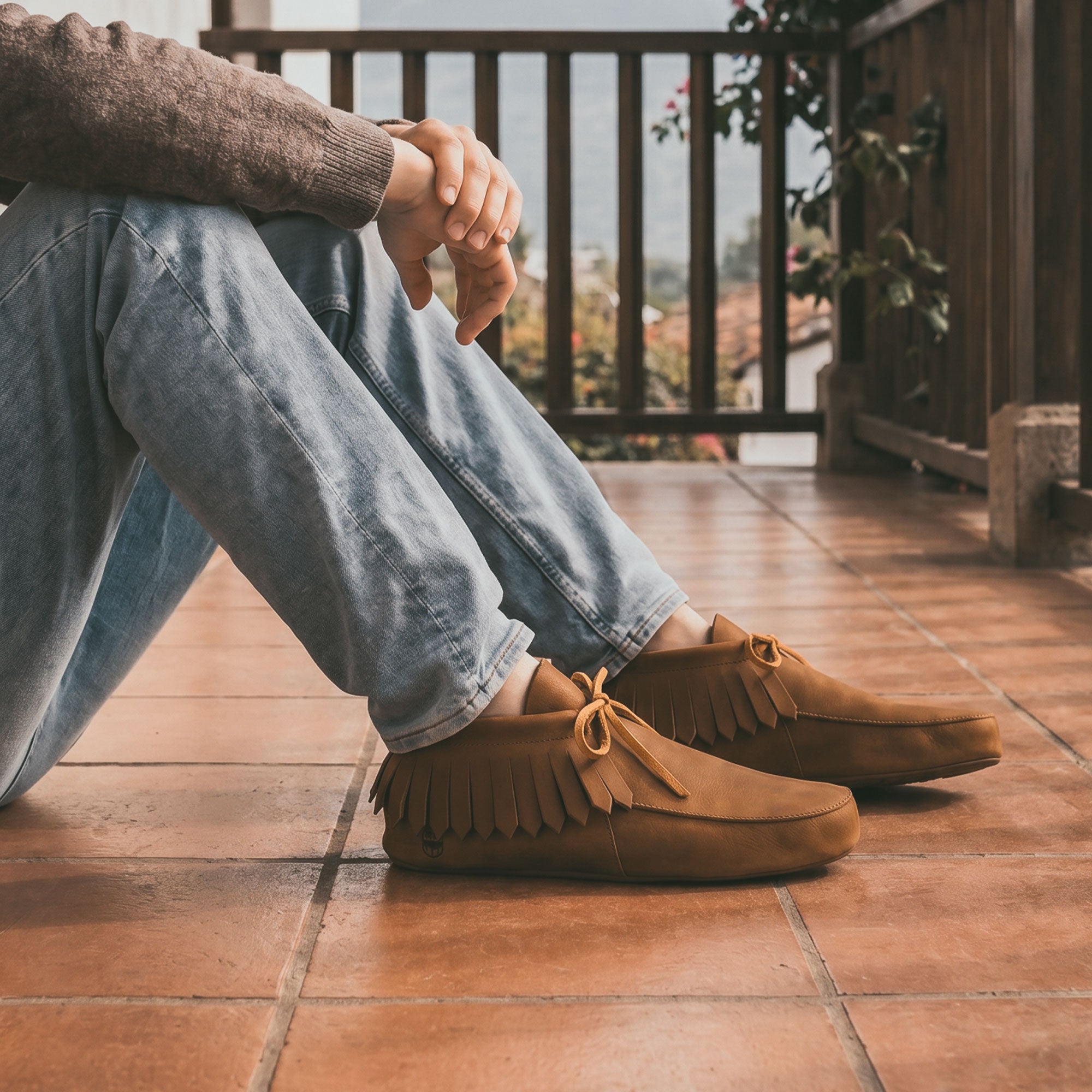 Sierra Fringe Moccasin Slippers