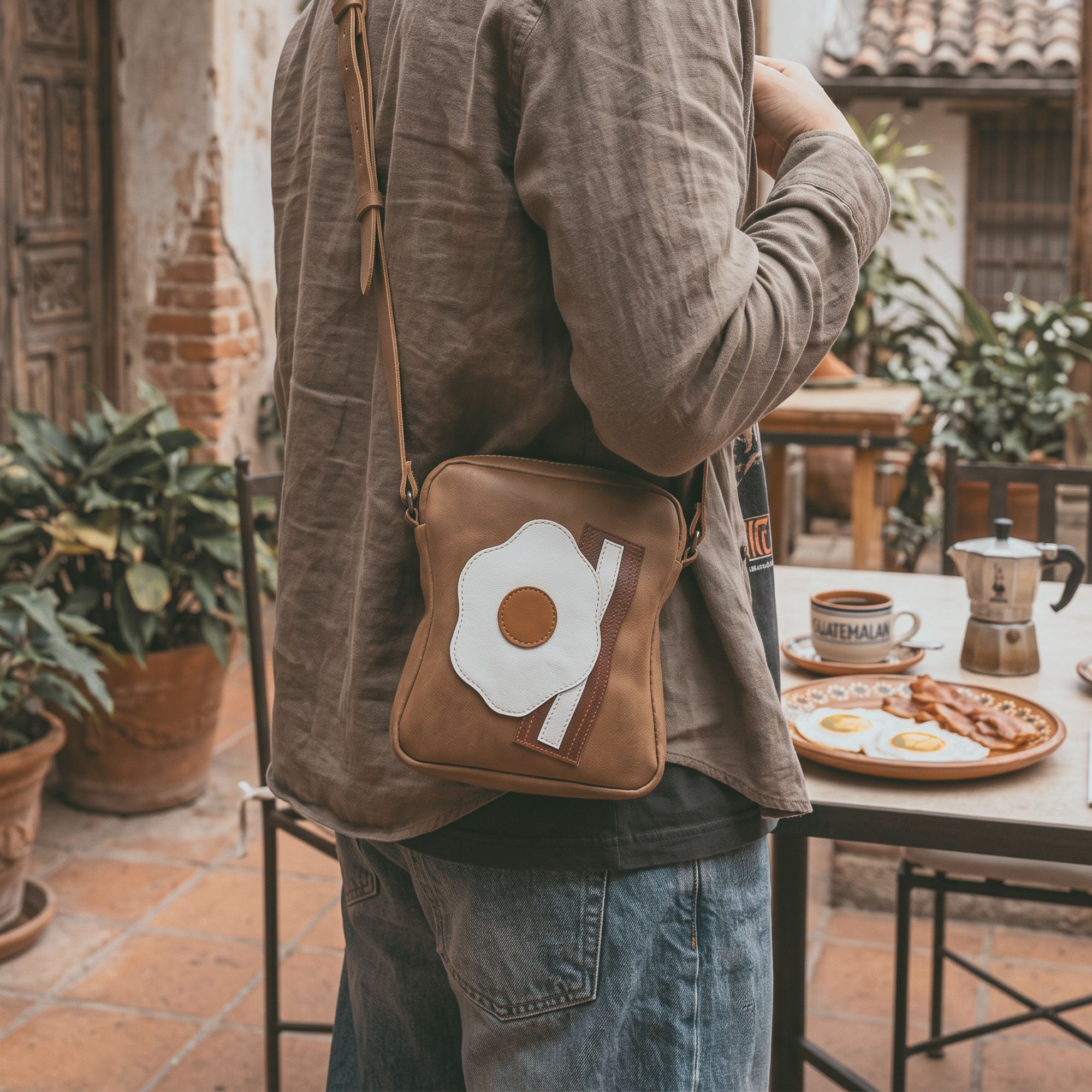 Egg and Bacon Sandwich Shoulder Bag