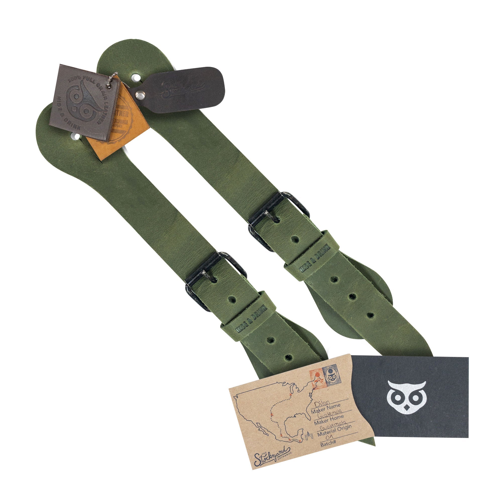 Hide & Drink's Ply Spur Straps (2 Pieces) - Set of 2 Single Spur Straps designed for Cowboy footwear. Ideal for Men and Women's boots, made from Full Grain Leather showcasing artisan craftsmanship, perfect for Rodeo activities.
