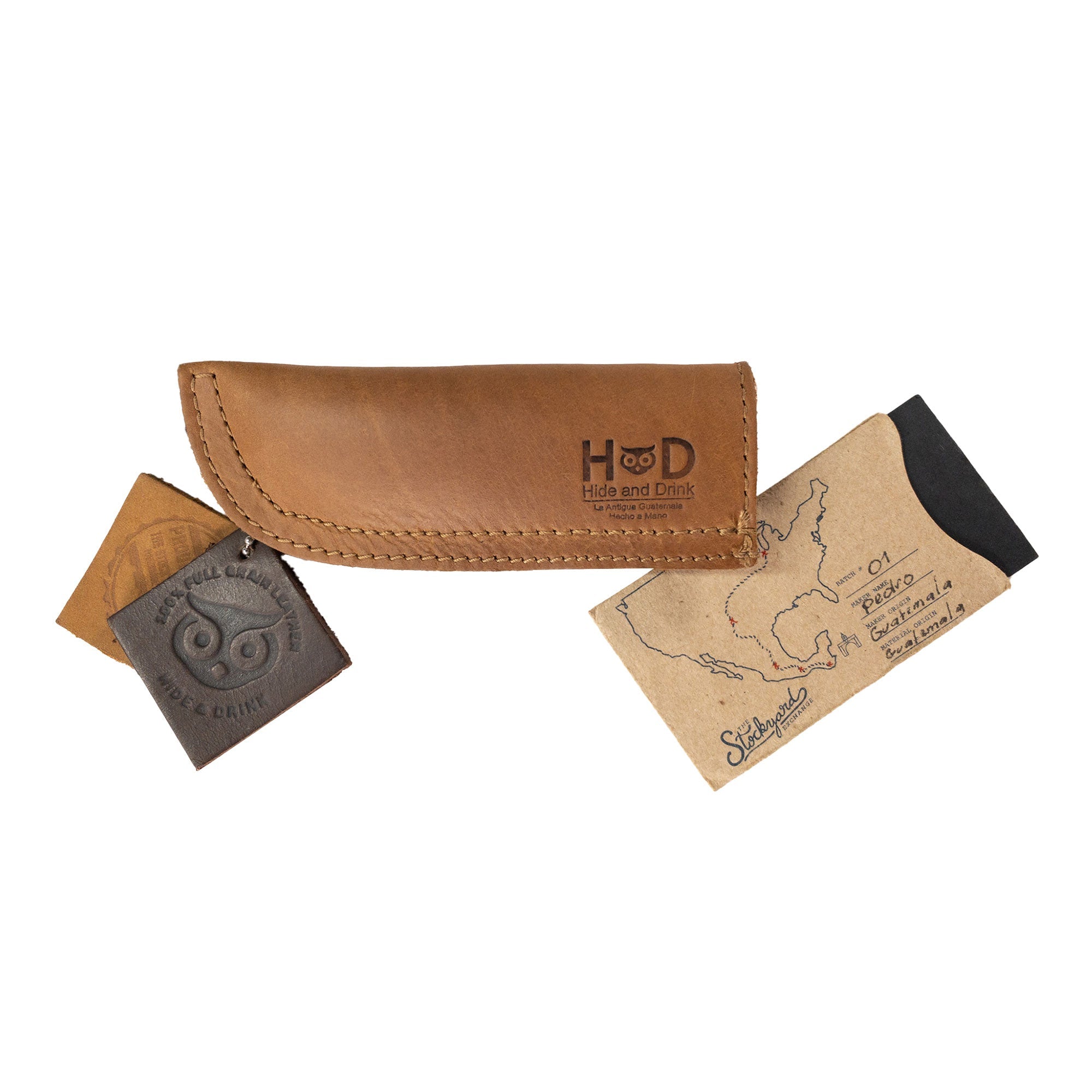 Hot Pan Handle Cover by Hide & Drink, featuring heat resistance and durable grip for cookware, beautifully handcrafted in La Antigua Guatemala & Oaxaca Mexico.
