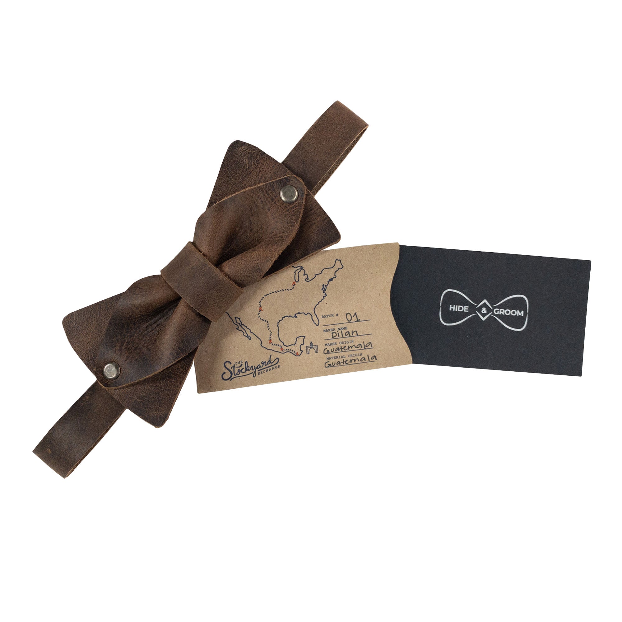 Punk Bow Tie for Groomsmen - Stockyard X 'The Leather Store'