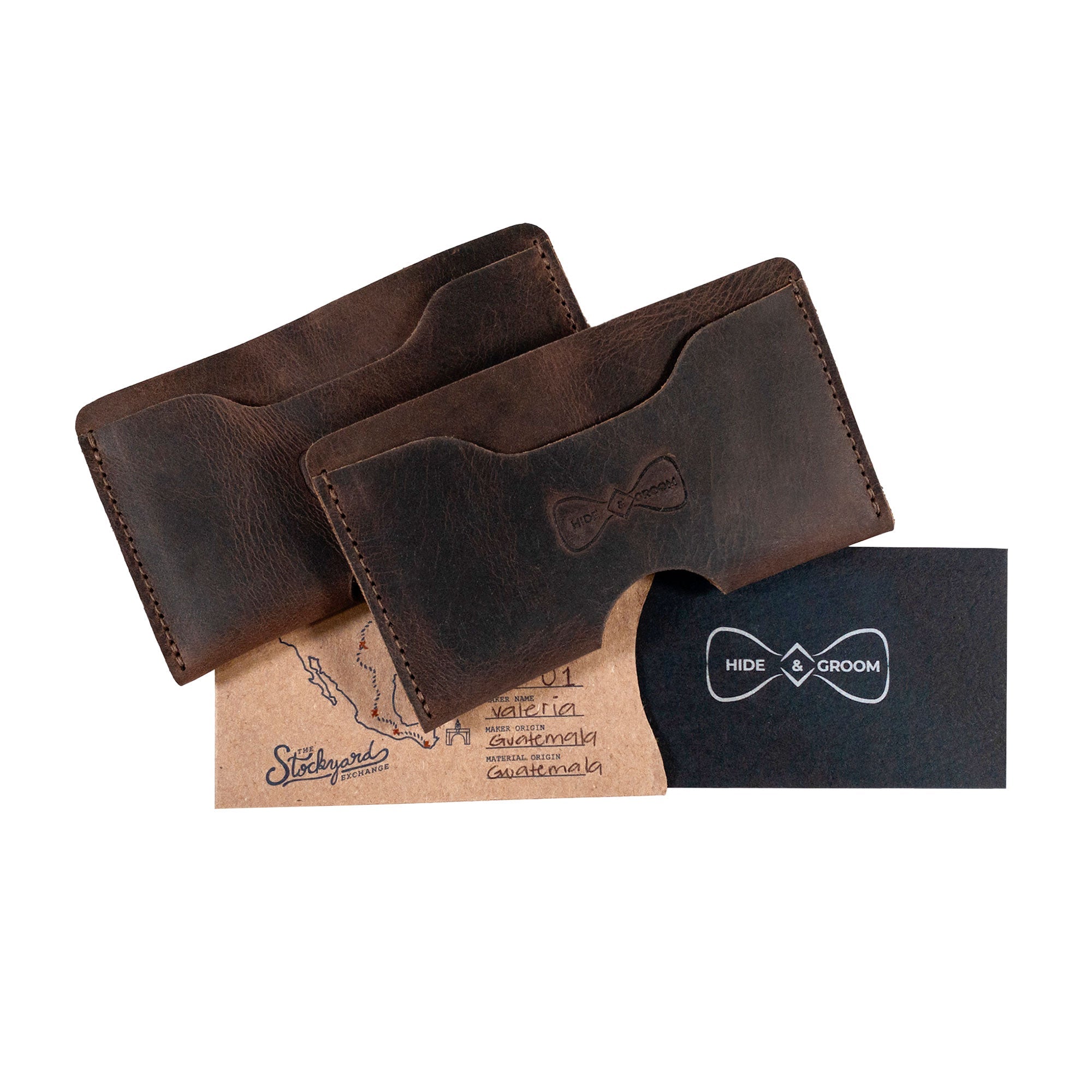 Set of 2 Wallets for Groomsmen - Stockyard X 'The Leather Store'