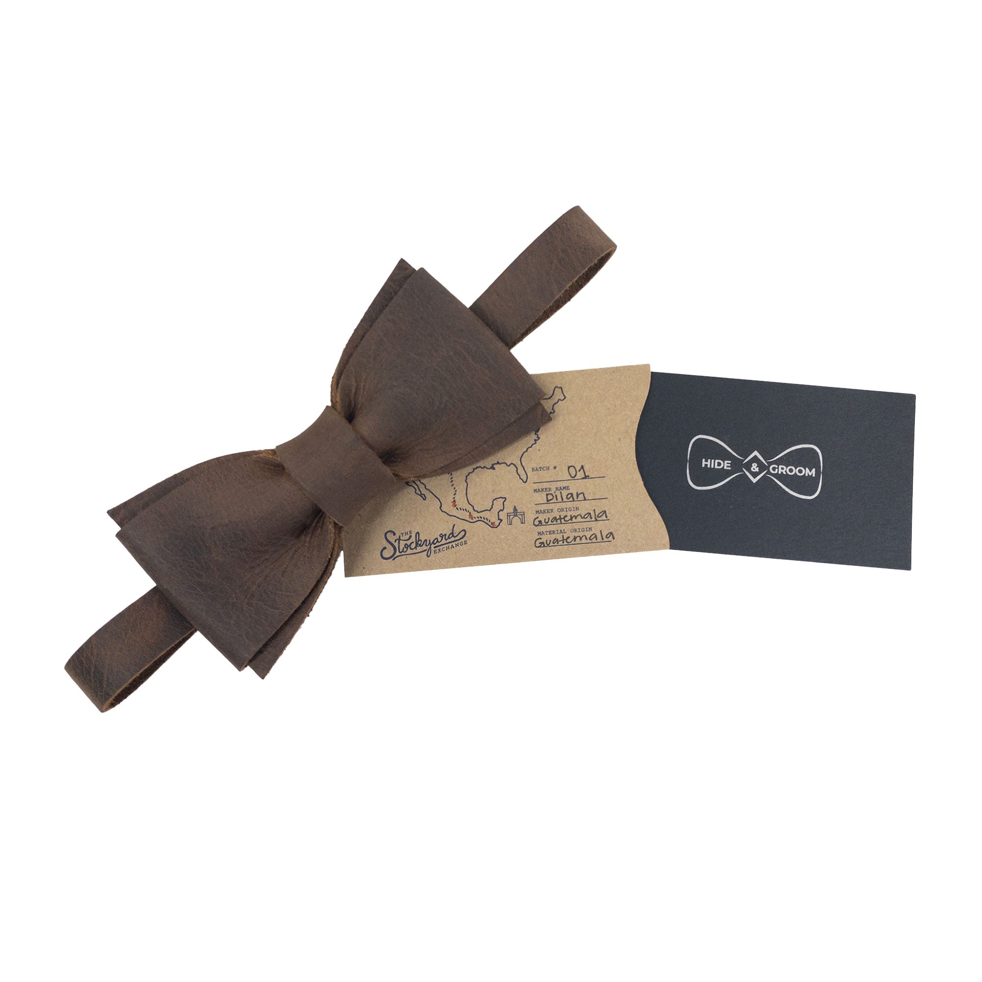 Riveted Bow Tie for Groomsmen - Stockyard X 'The Leather Store'
