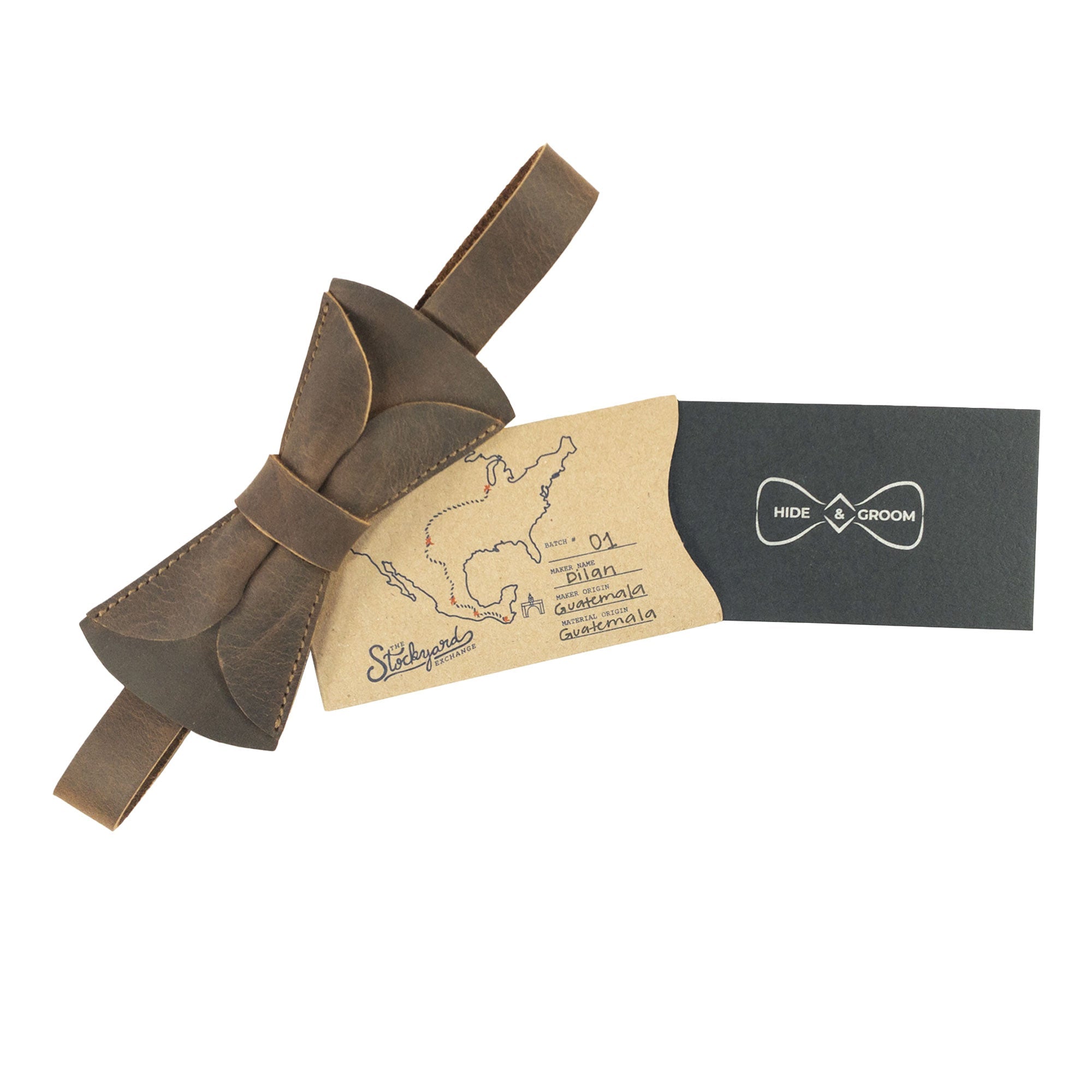 Tiny Bow Tie for Groomsmen - Stockyard X 'The Leather Store'