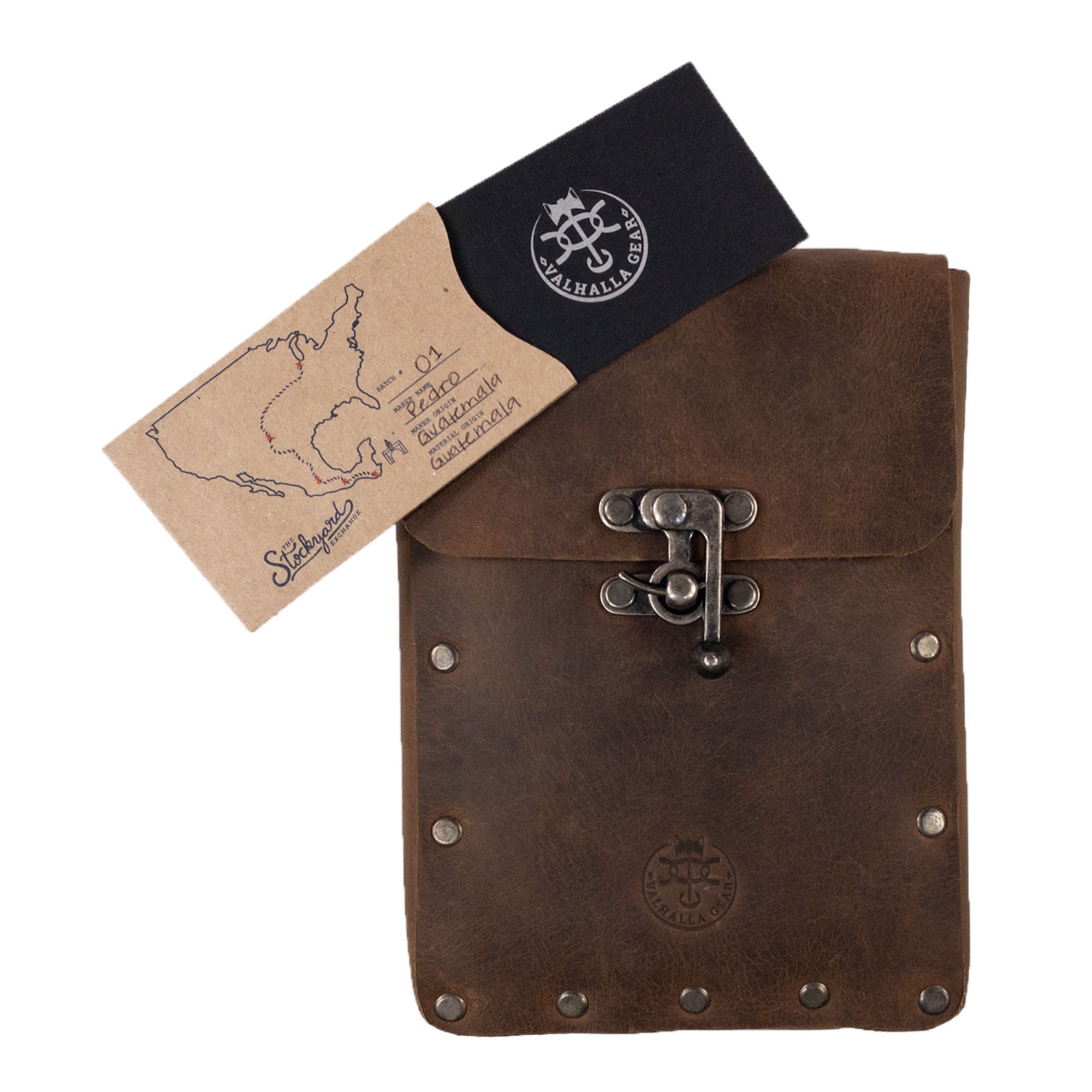 Rectangular Riveted Belt Pouch - Stockyard X 'The Leather Store'