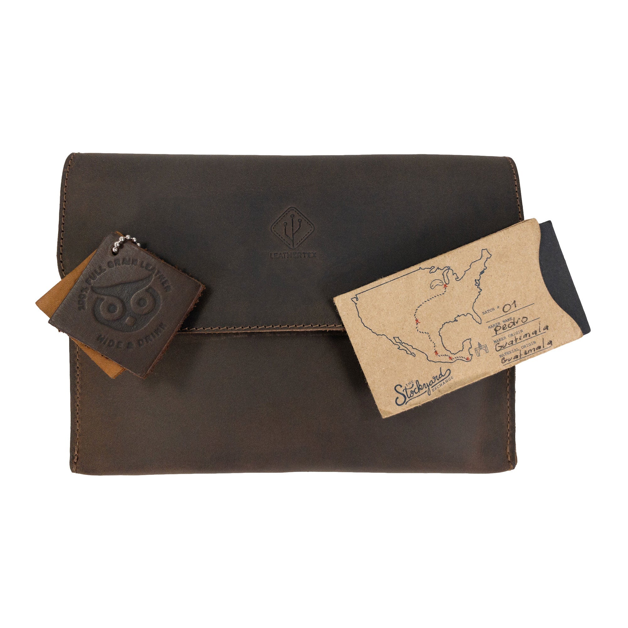 Minimalist Electronic Pouch for Cables and Chargers - Stockyard X 'The Leather Store'