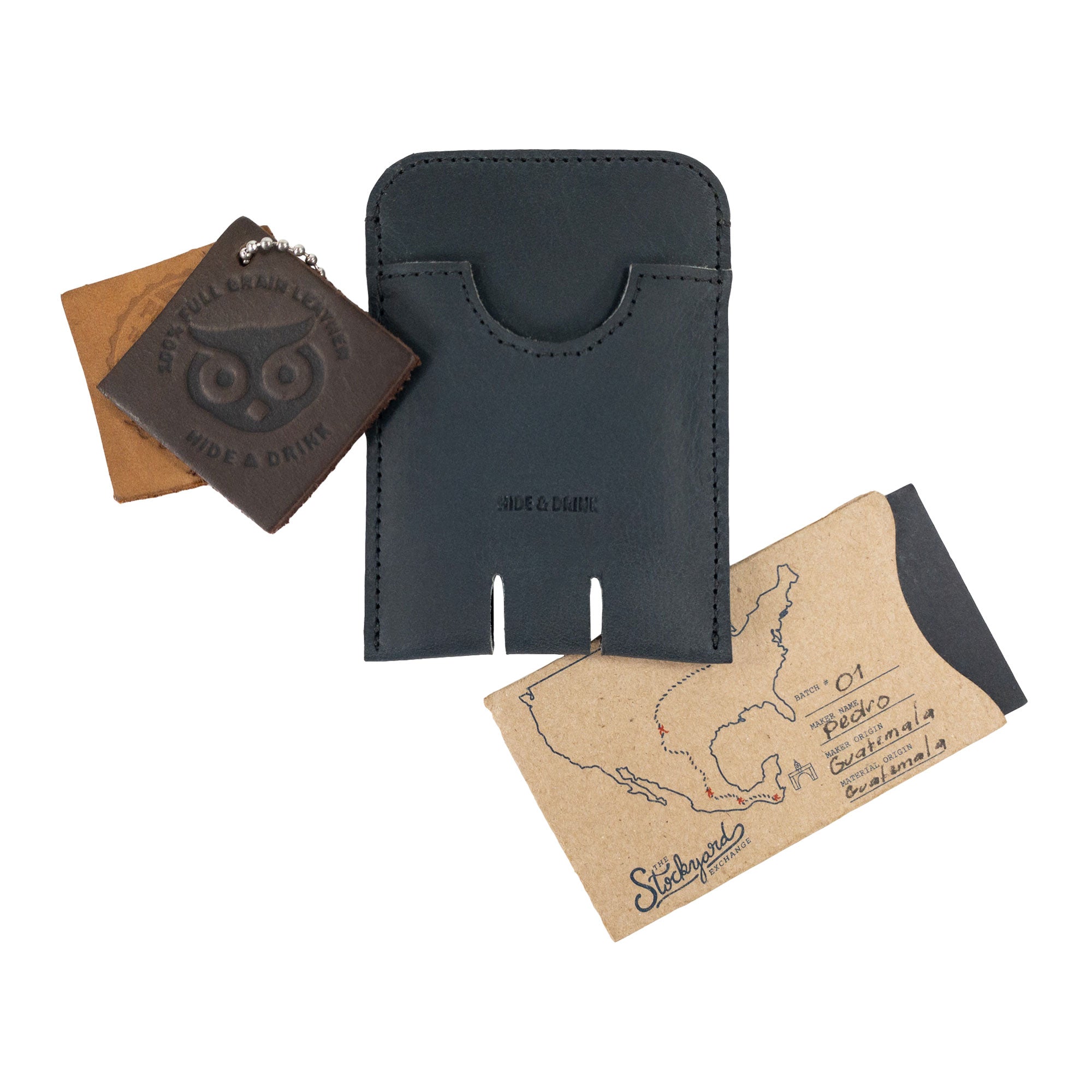 Push Card Holder - Stockyard X 'The Leather Store'