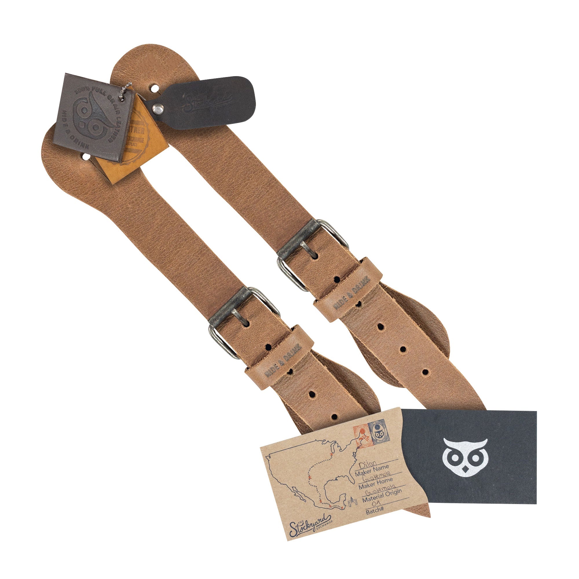 Hide & Drink's Ply Spur Straps (2 Pieces) - A functional set of 2 Single Spur Straps designed for Cowboy boots, suitable for both Men and Women. Crafted from Full Grain Leather, these beautifully hand-made straps are ideal for Rodeo and Equestrian use.