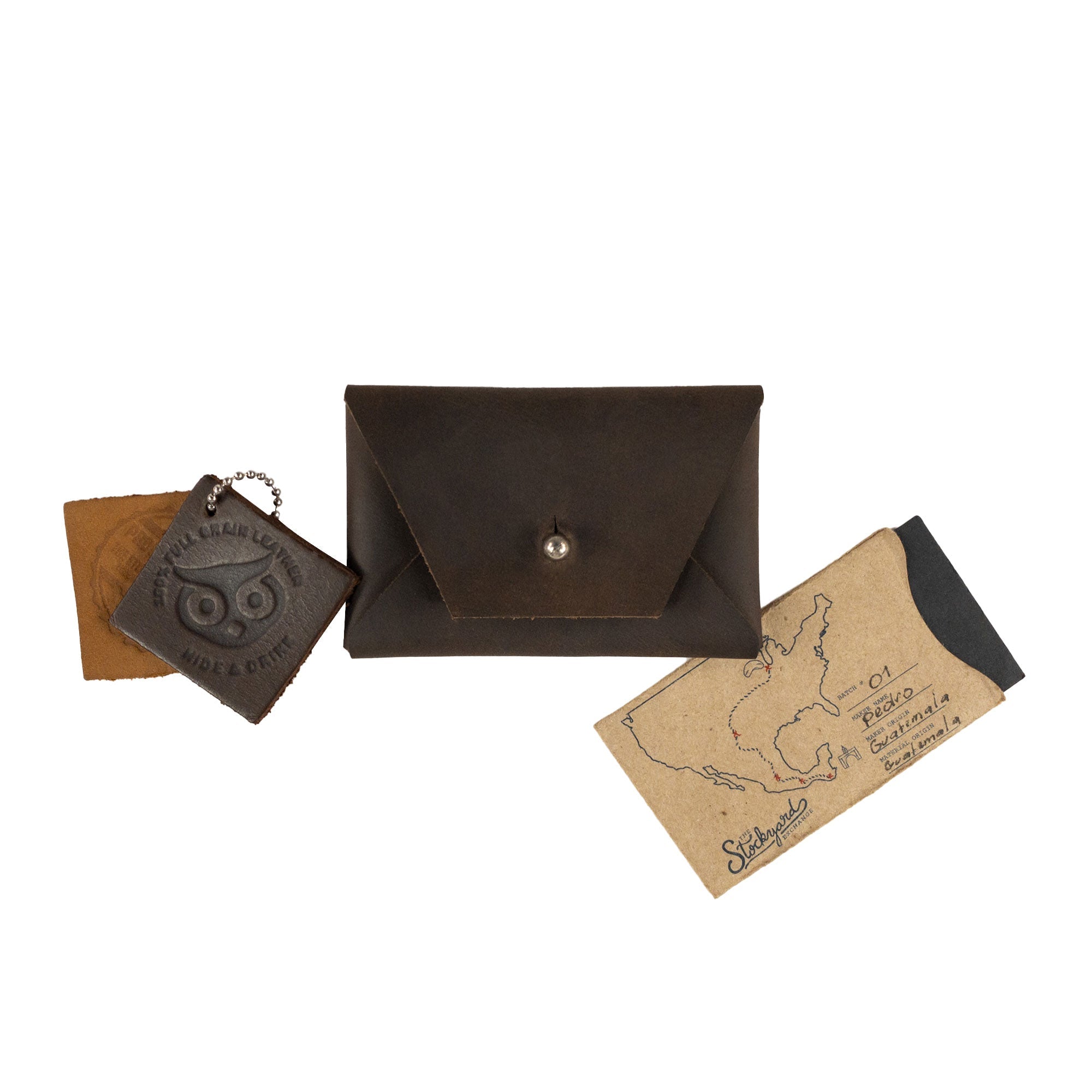 Small Riveted Envelope for Cards - Stockyard X 'The Leather Store'
