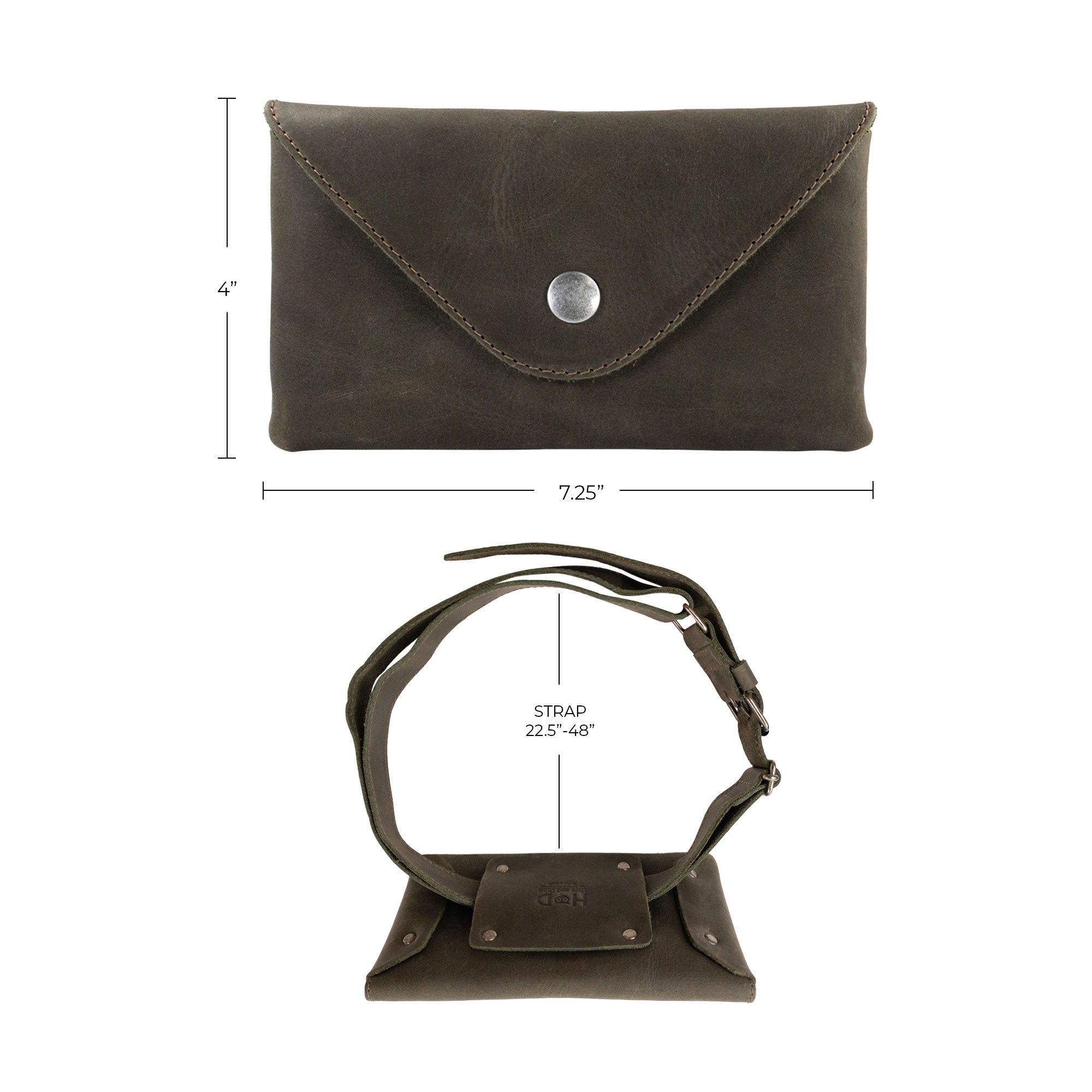 Stylish brown Fancy Fanny Pack by Hide & Drink, featuring unique artisan details. This full grain leather waist pouch is ideal for both style and utility, perfect for digital nomads on the go.