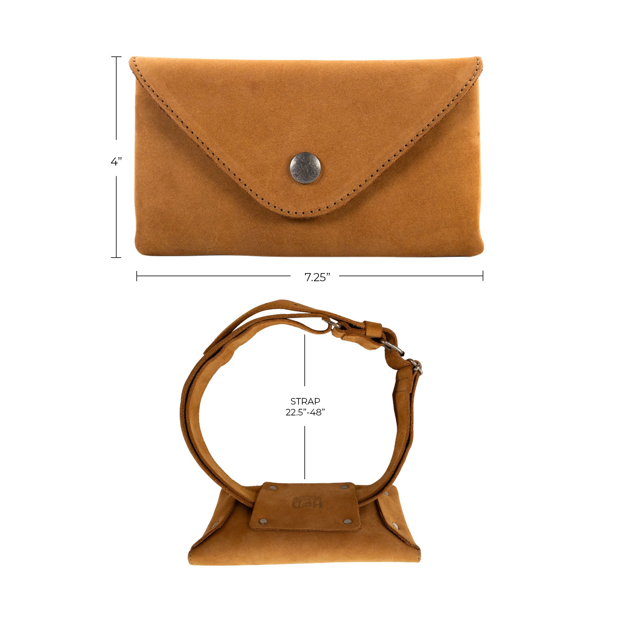 Hide & Drink's Fancy Fanny Pack in a unique brown texture, emphasizing its artisan details. This full grain leather waist pouch doubles as a stylish vintage purse, ideal for easy travel for digital nomads.