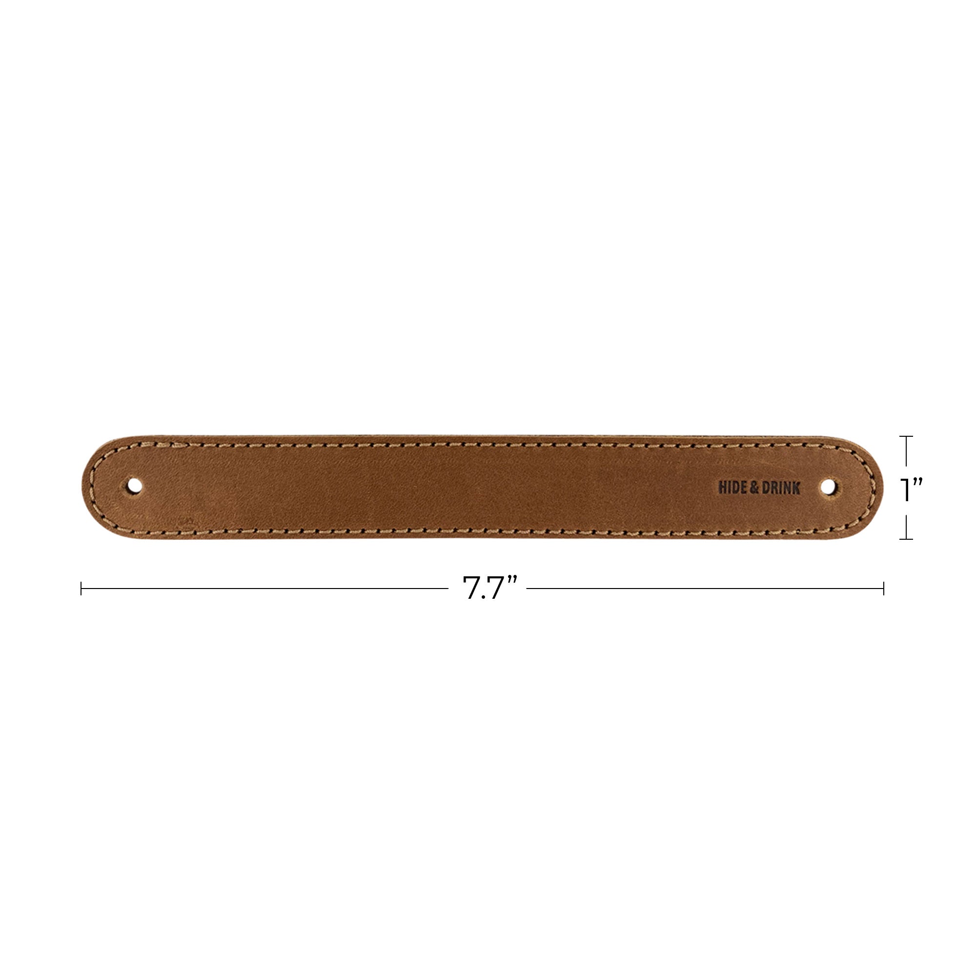 Hide & Drink Drawer Handles (4pk) presenting a close-up of rich leather colors, showcasing the quality and unique textures. Perfect for stylish upgrades and easy installation.
