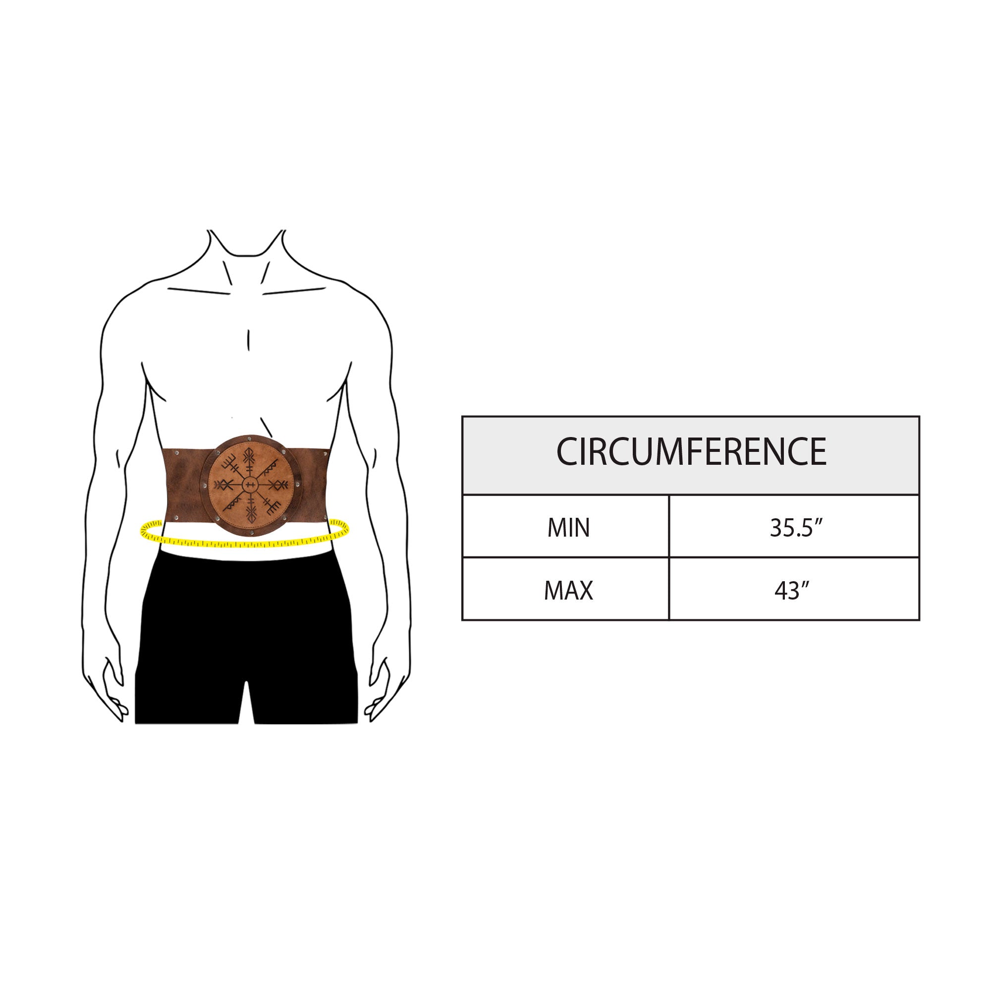 Battle Viking Belt - Stockyard X 'The Leather Store'