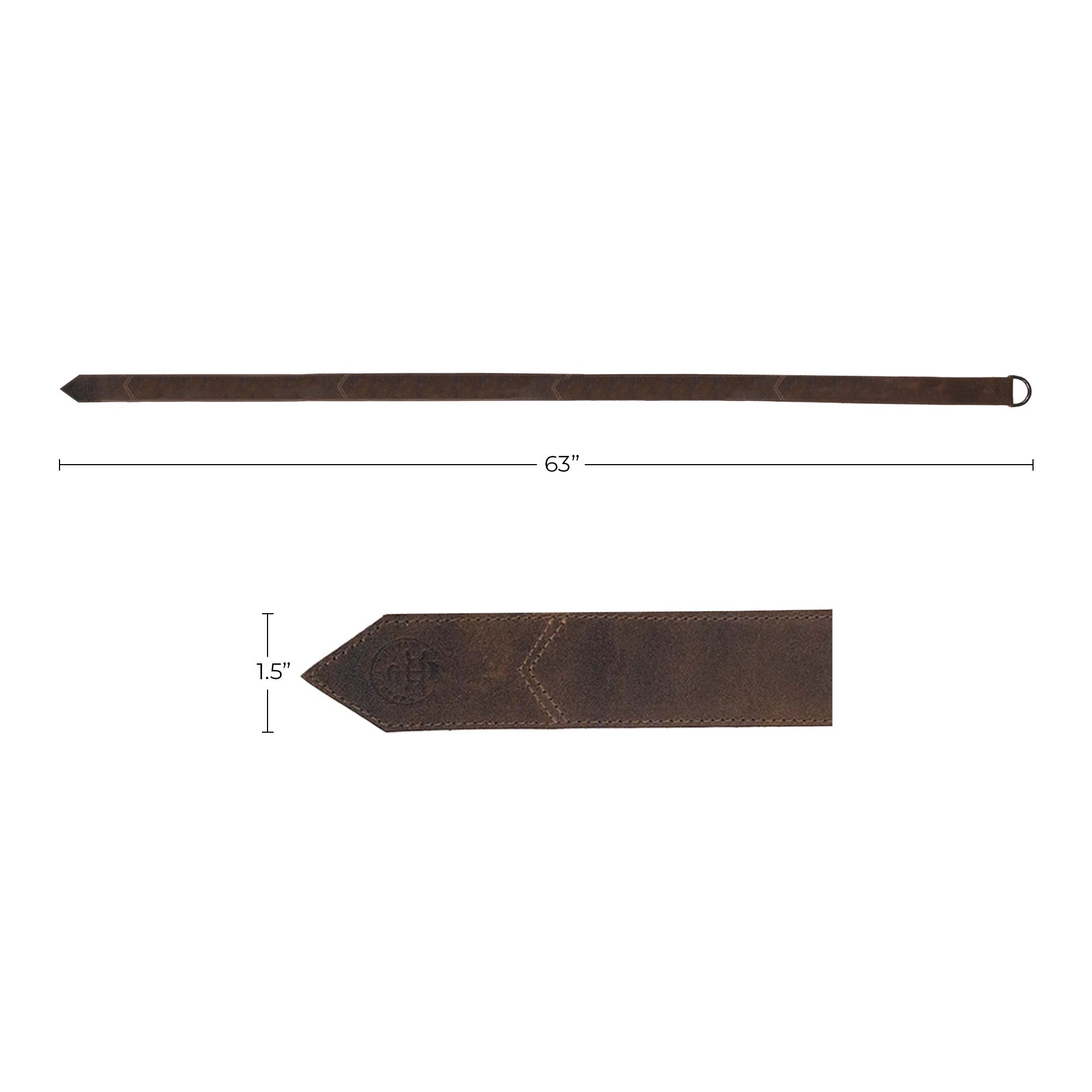 Viking Belt with Stitching - Stockyard X 'The Leather Store'