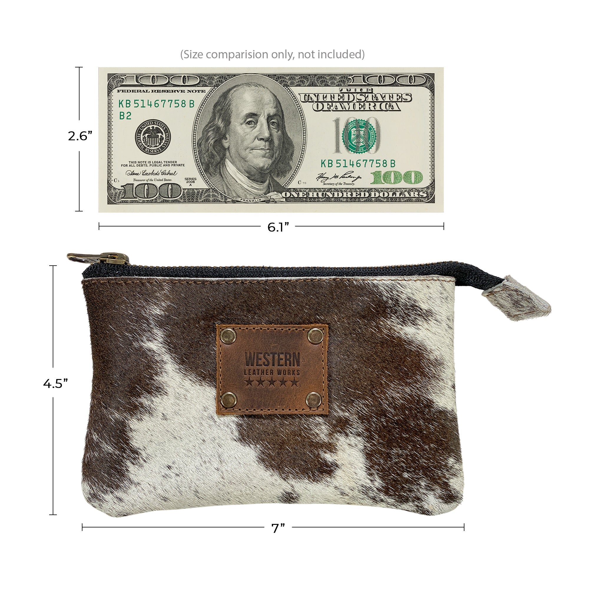 Furry Zippered Wallet - Stockyard X 'The Leather Store'