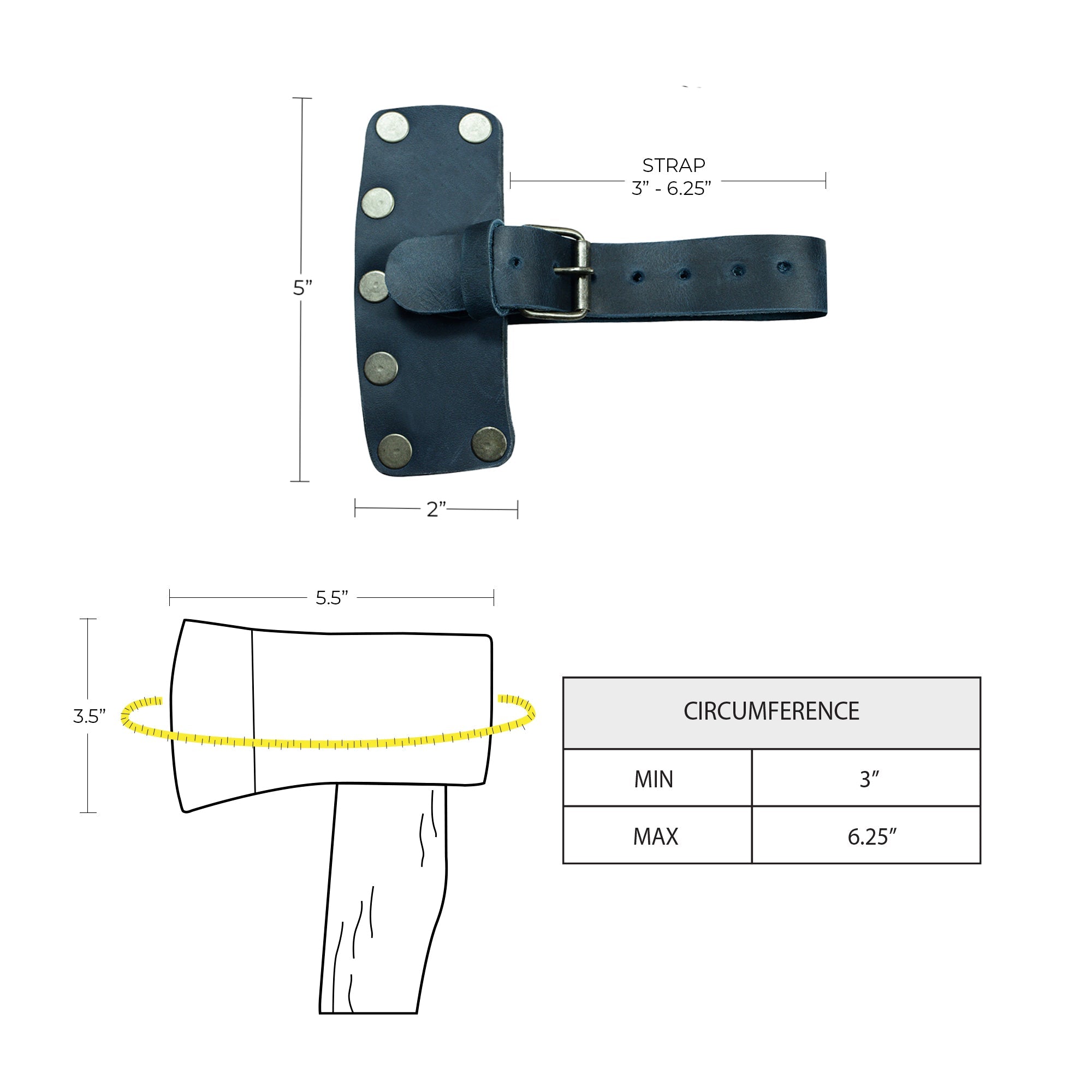Hide & Drink's Lumberjack Axe Sheath with an elegant leather finish and adjustable strap, designed for ultimate protection and style. This handmade protector holster epitomizes quality and artisan techniques associated with full grain leather.