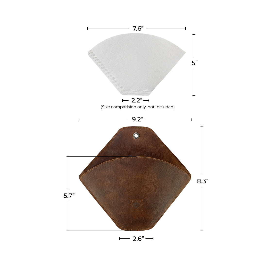 Coffee Filter Holder - Stockyard X 'The Leather Store'