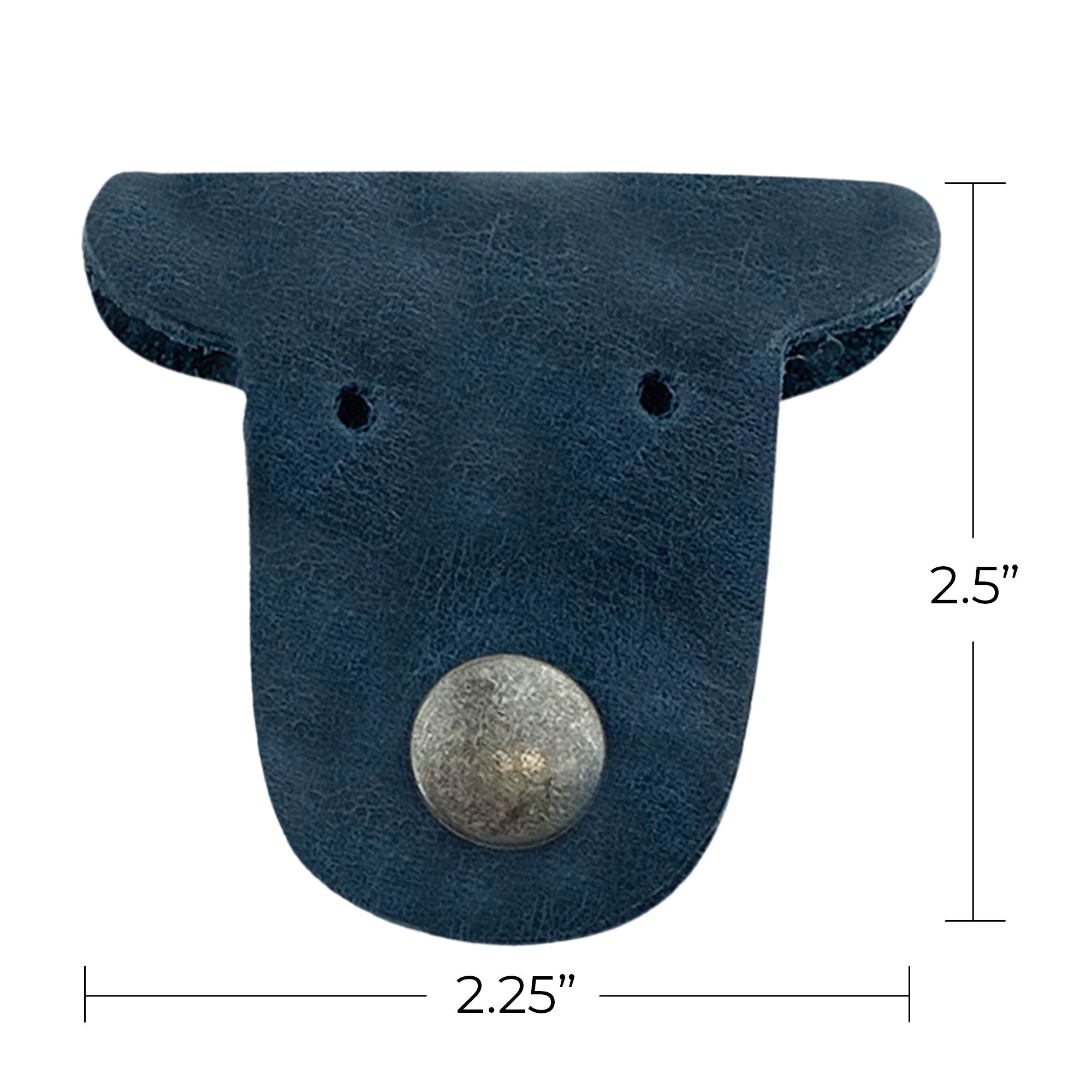 Two brown Dog Cord Keepers by Taco Dog, designed to neatly wrap and organize your headphones and chargers. Crafted from full grain leather, these handmade accessories offer practical solutions for managing cords. Enjoy the artisanal quality of products made in La Antigua Guatemala with this 2 pack.
