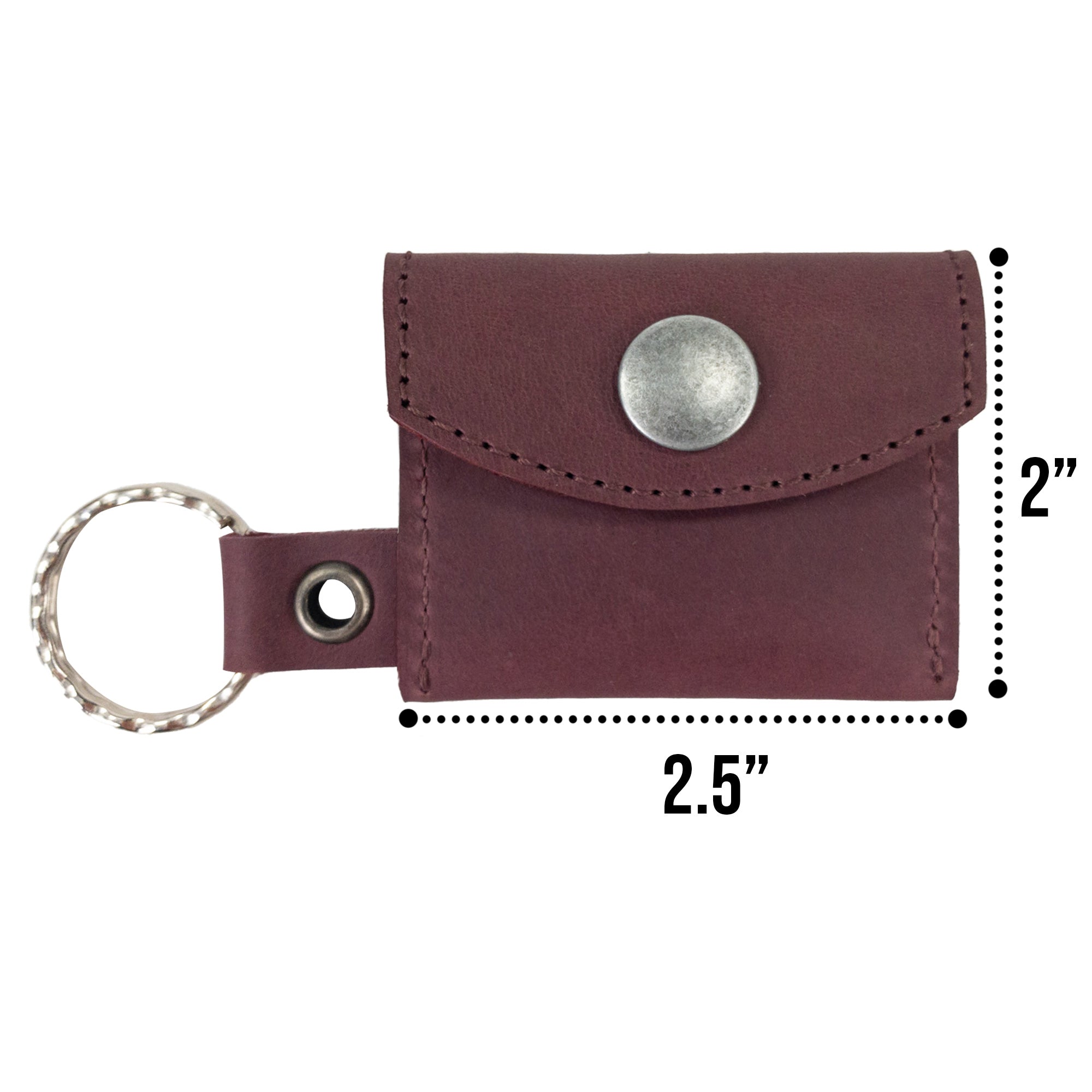 Tiny Coin Holder Keychain by Hide & Drink capturing the essence of functional style in Full Grain Leather. This product is a proud representation of small batch artisan production efforts.