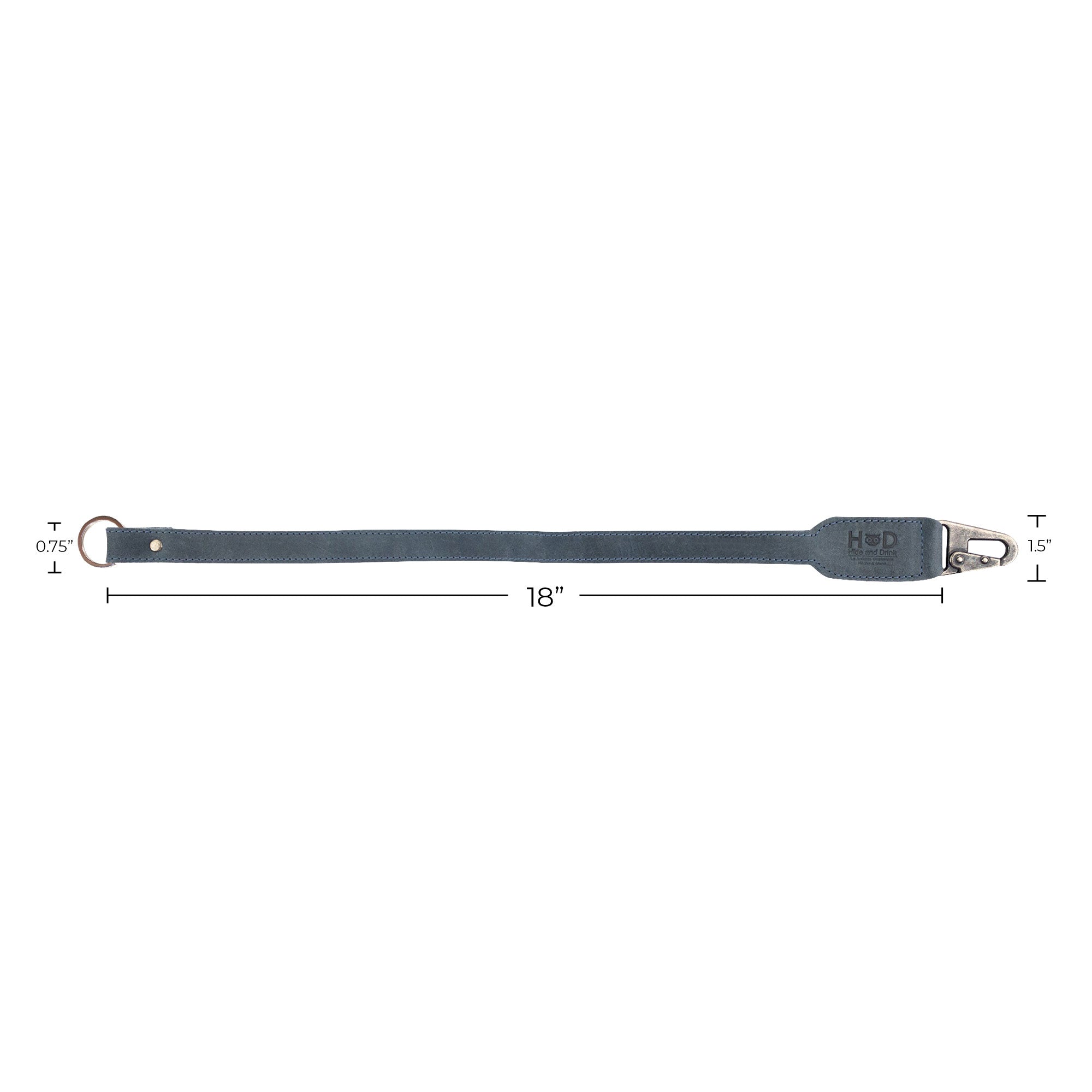 Hide & Drink Keychain Lanyard showcasing clever design in Full Grain Leather, featuring a clip for convenient key attachment. This artisan product represents small batch craftsmanship.