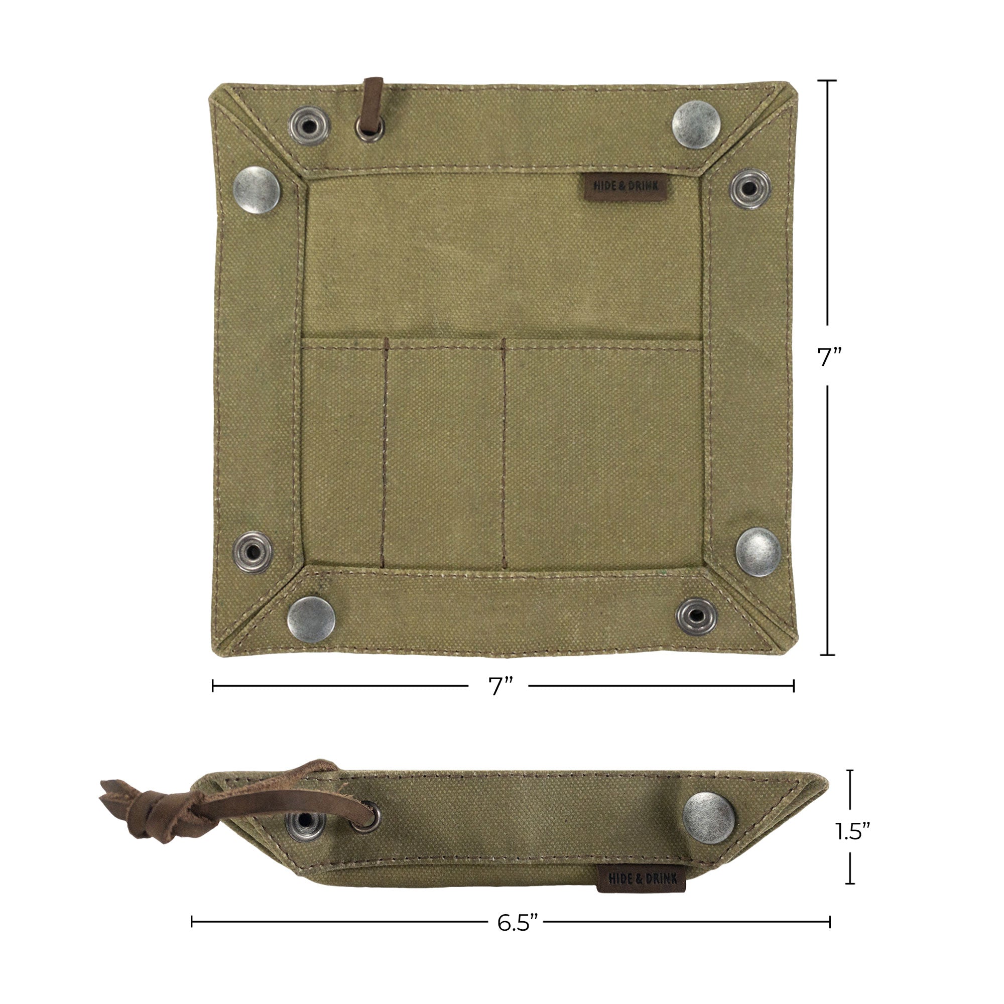 EDC Rustic Catchall with Extra Slots - Stockyard X 'The Leather Store'