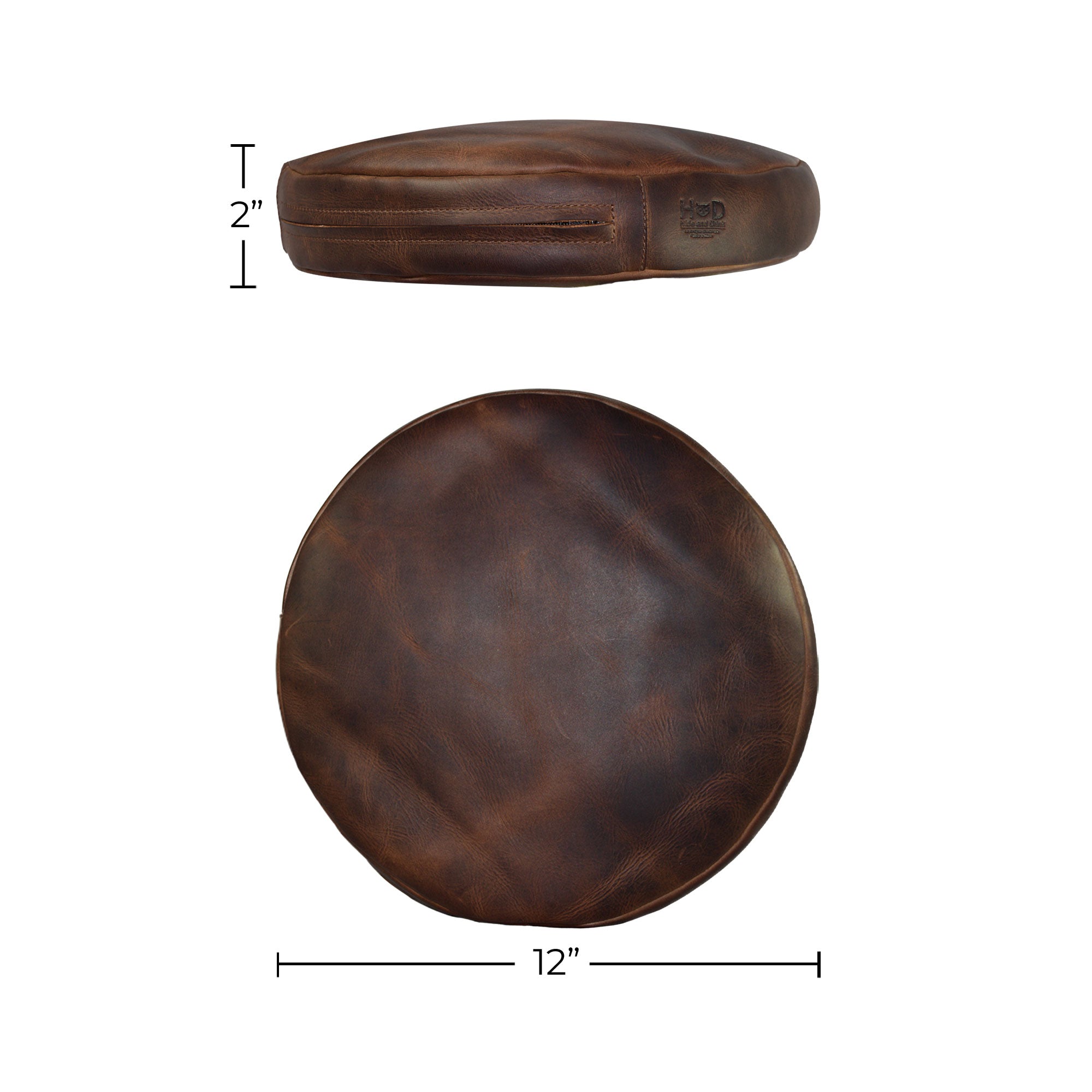 Round Bar Stool Cover (Stuffing Not Included) - Stockyard X 'The Leather Store'