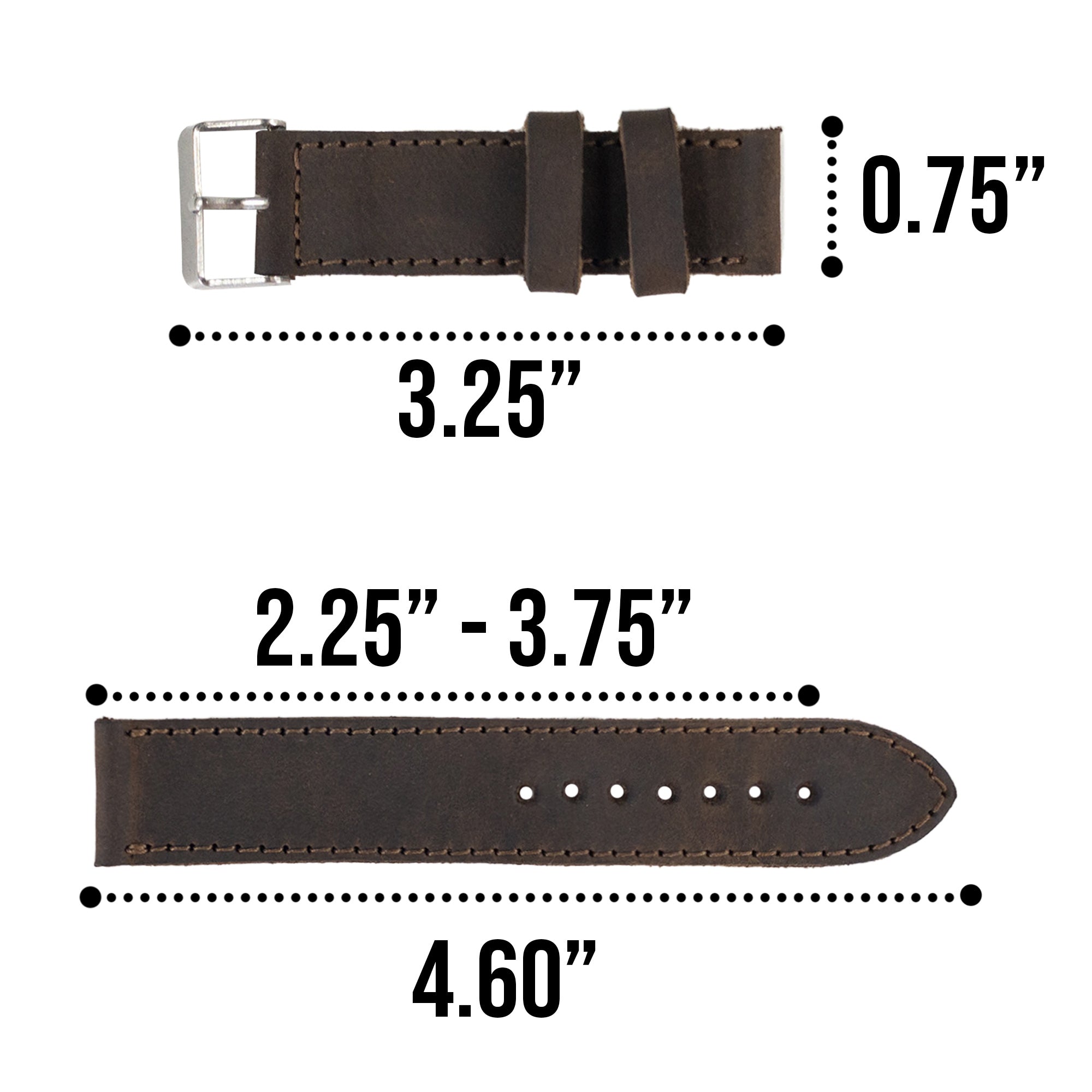 Watch Band 20mm Wide - Stockyard X 'The Leather Store'