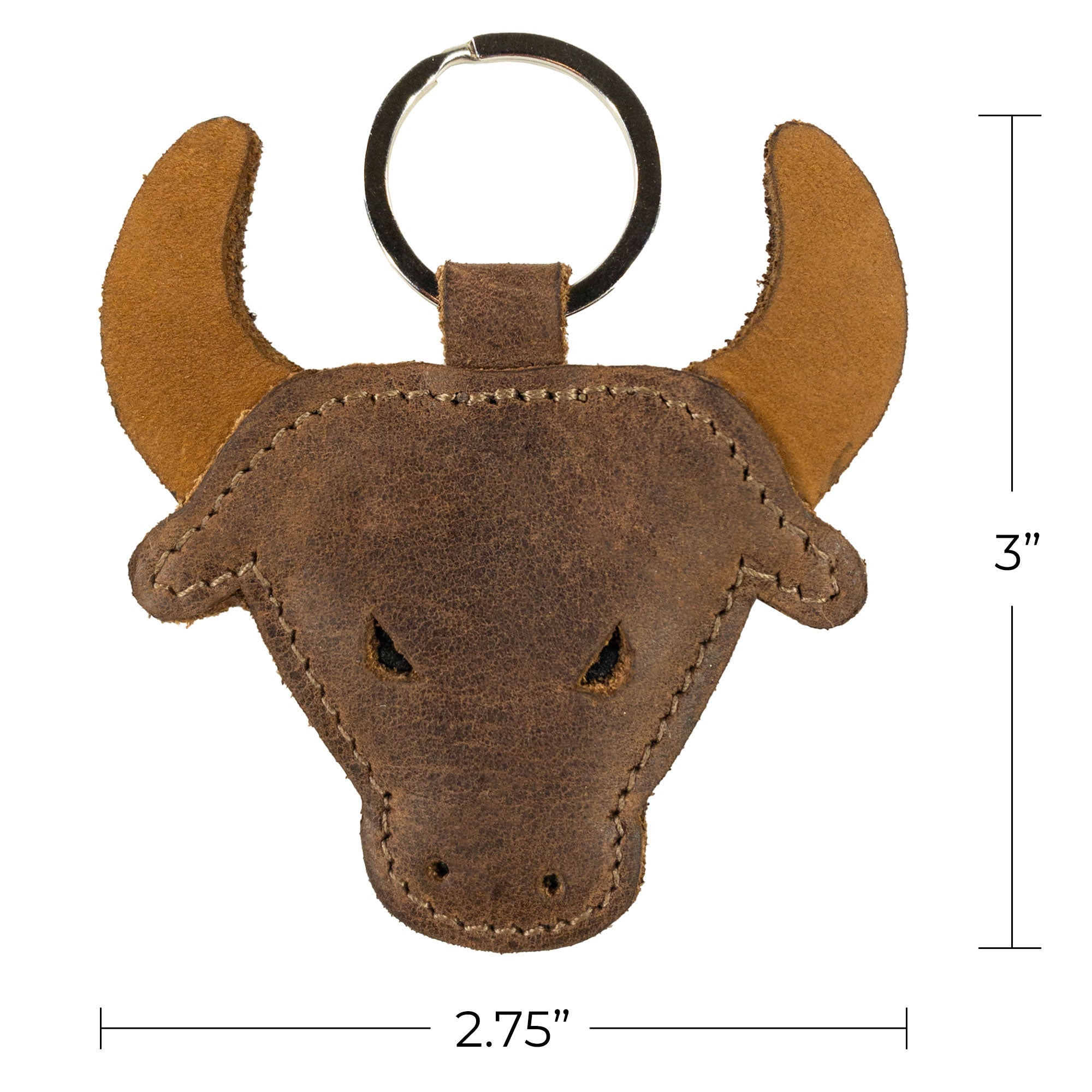 Bull Keychain - Stockyard X 'The Leather Store'
