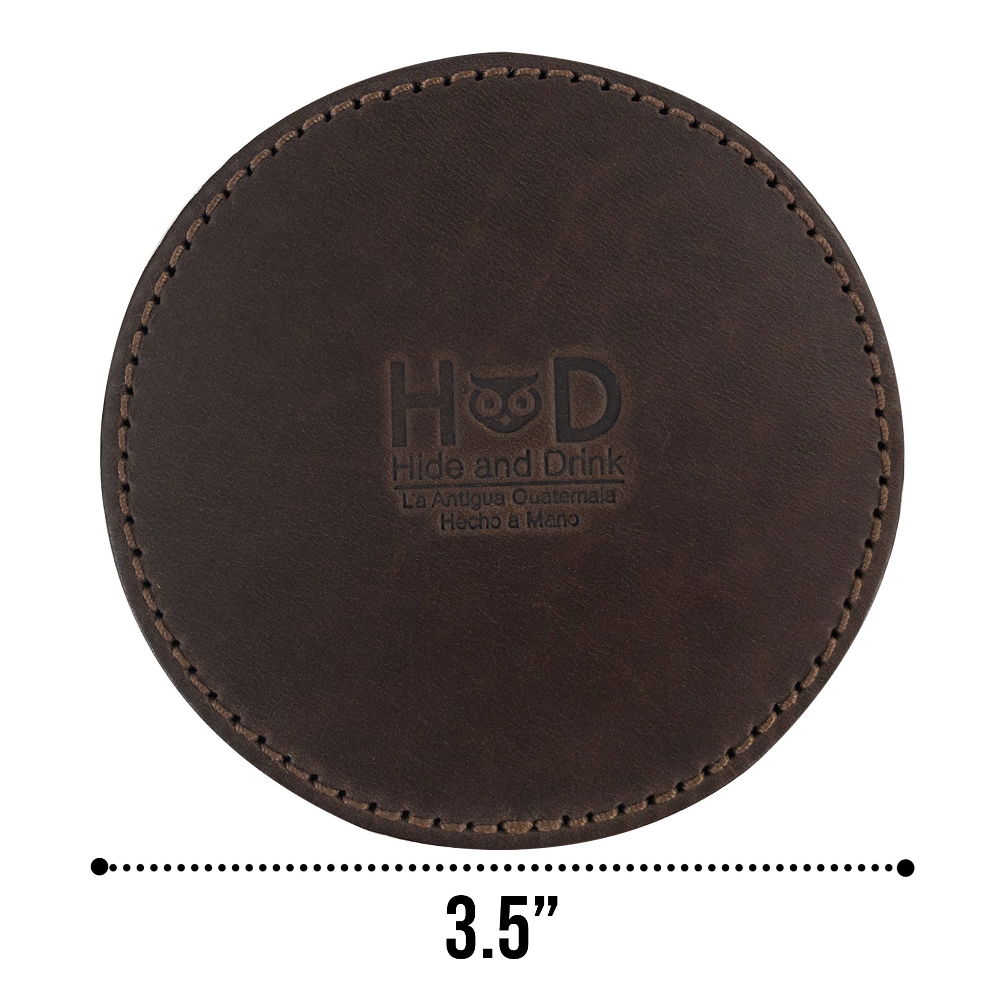 Circular Set of 6 Coasters for Drinks - Stockyard X 'The Leather Store'