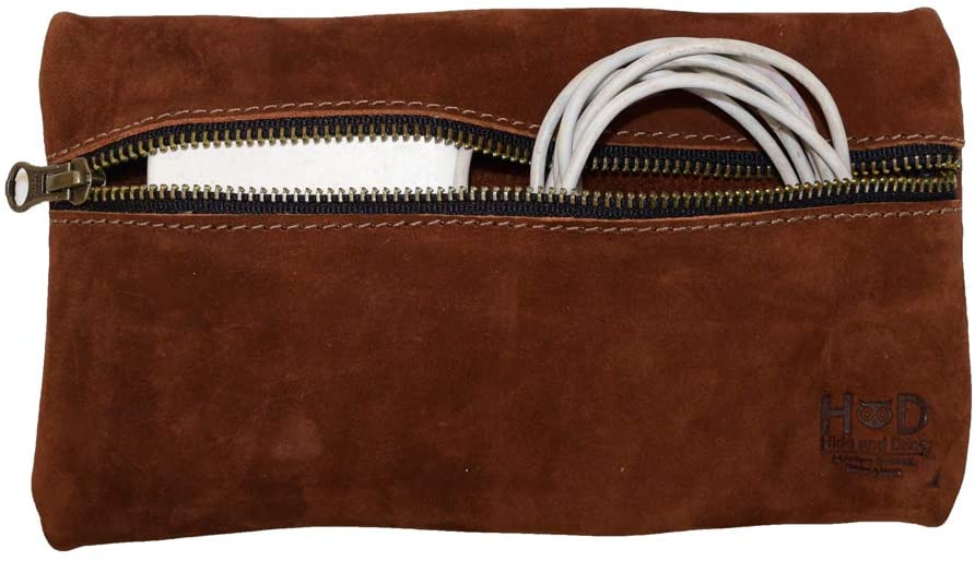 Hide & Drink Utility Cord Pouch designed in rich leather, ideal for keeping your cords organized. This hand-sewn utility & charger case for MacBook, iPad & Laptop doubles as a stylish cable organizer, showcasing full grain leather craftsmanship from La Antigua Guatemala & Oaxaca Mexico.
