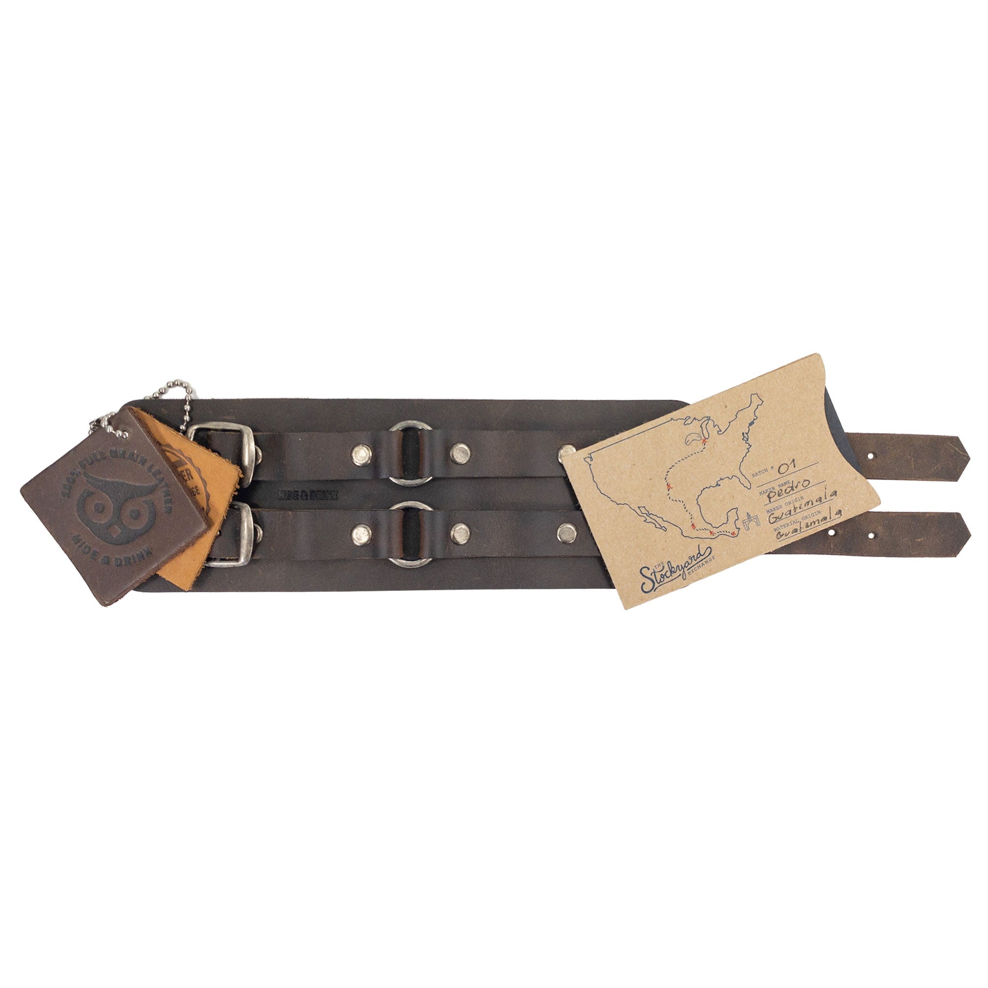 Adjustable 2 Ring Cuff - Stockyard X 'The Leather Store'