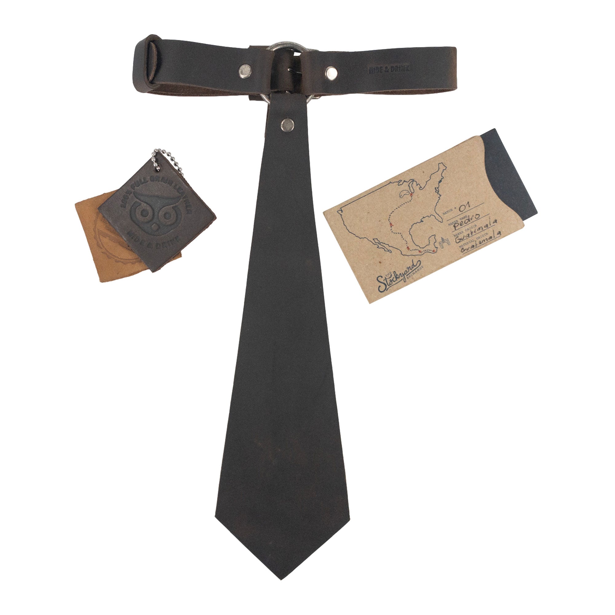 Tie with Adjustable Buckle Strap - Stockyard X 'The Leather Store'