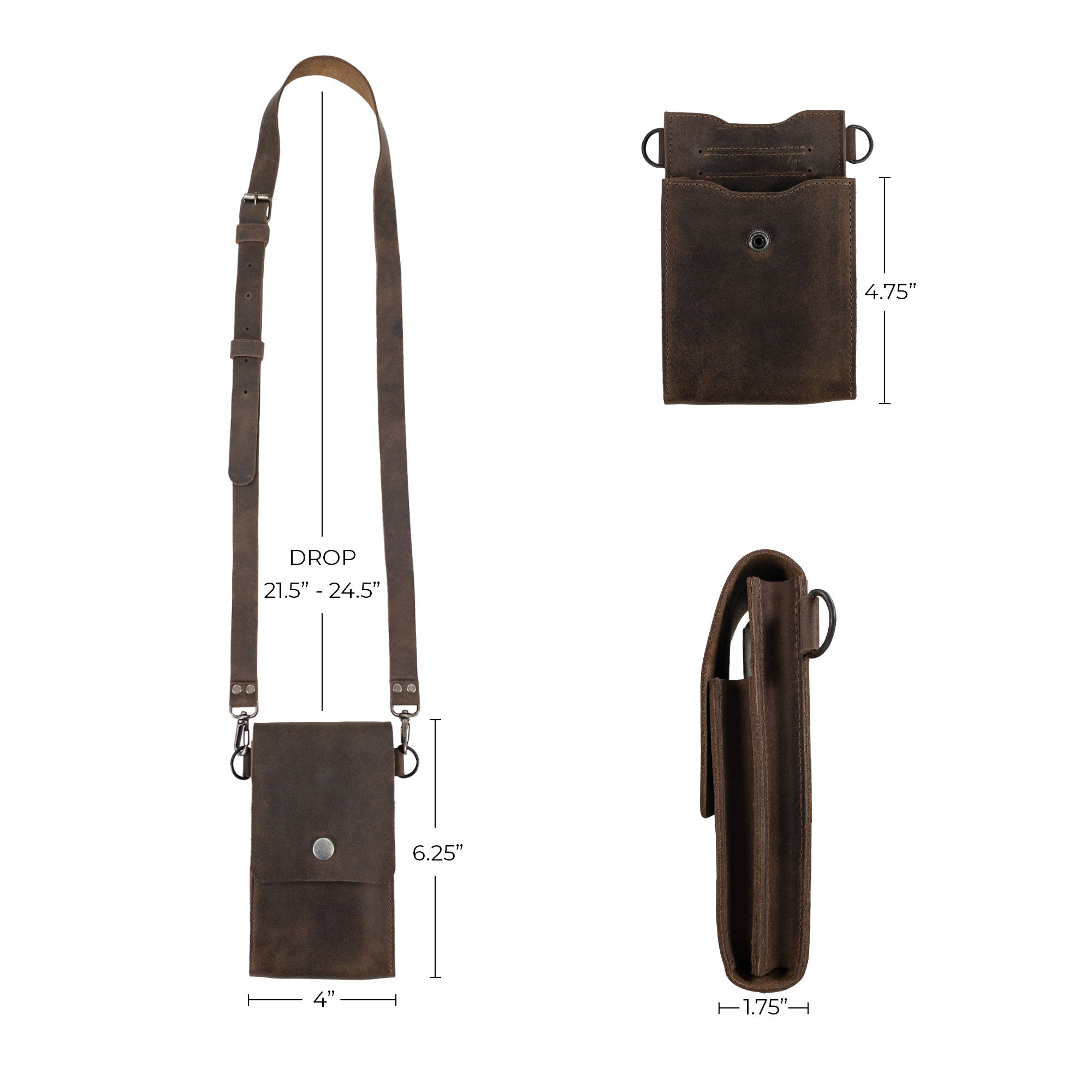 Double Pouch Bag for Cellphone - Stockyard X 'The Leather Store'