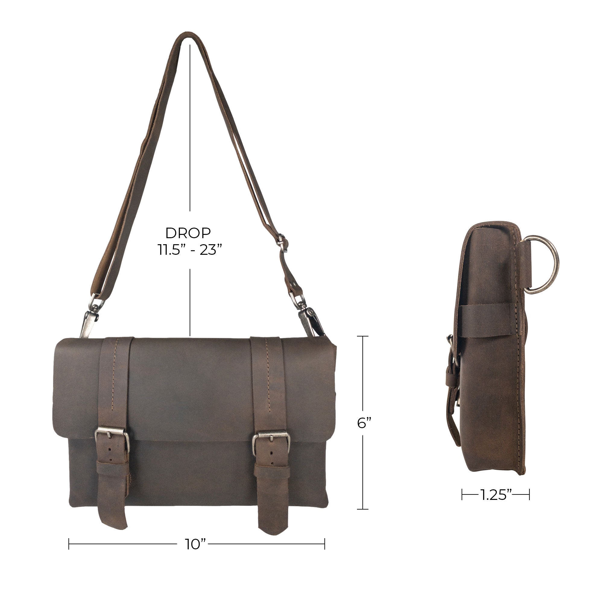 Vintage Sling Bag with Adjustable Strap - Stockyard X 'The Leather Store'