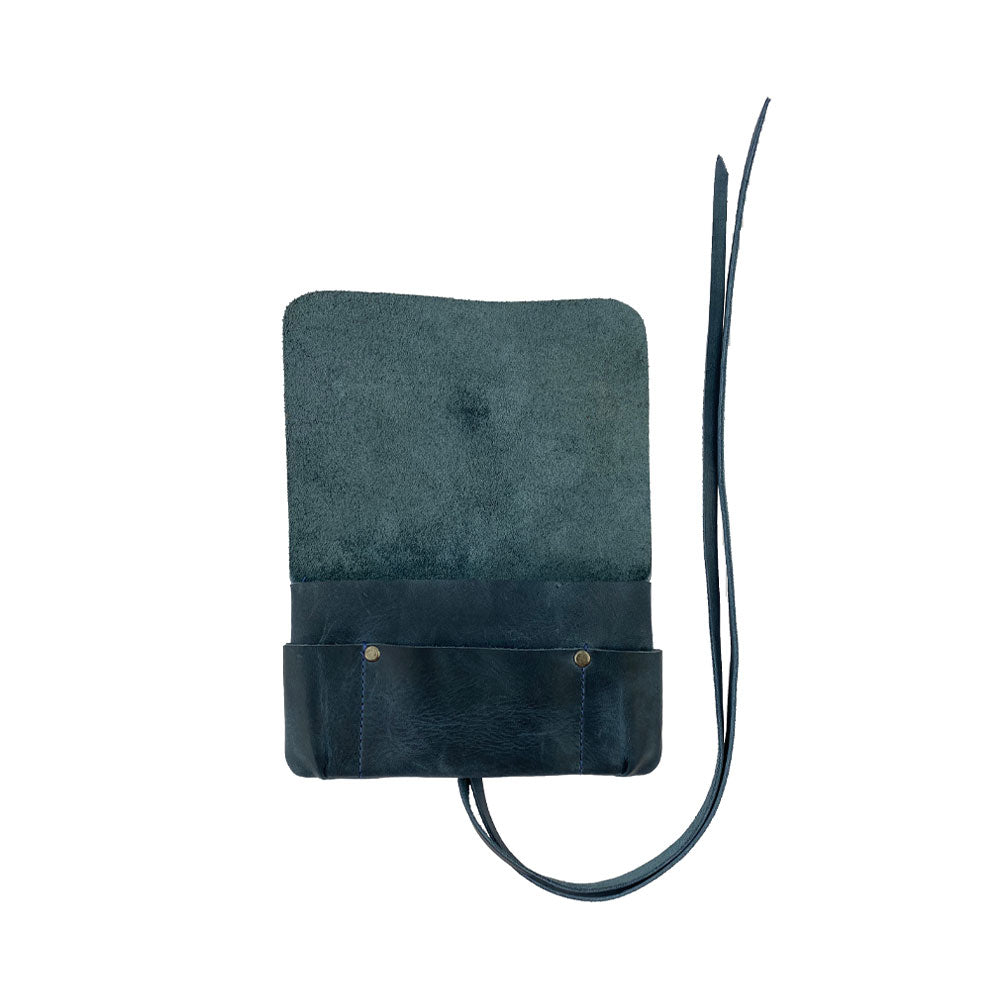 Hide & Drink Tobacco Pouch showcasing rich textures and leather quality, an artisan-crafted smoking accessory for discerning users.