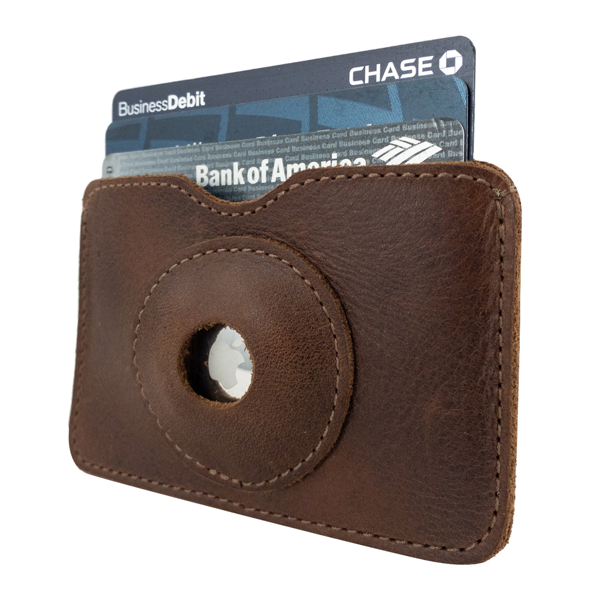 AirTag Horizontal Card Holder - Stockyard X 'The Leather Store'