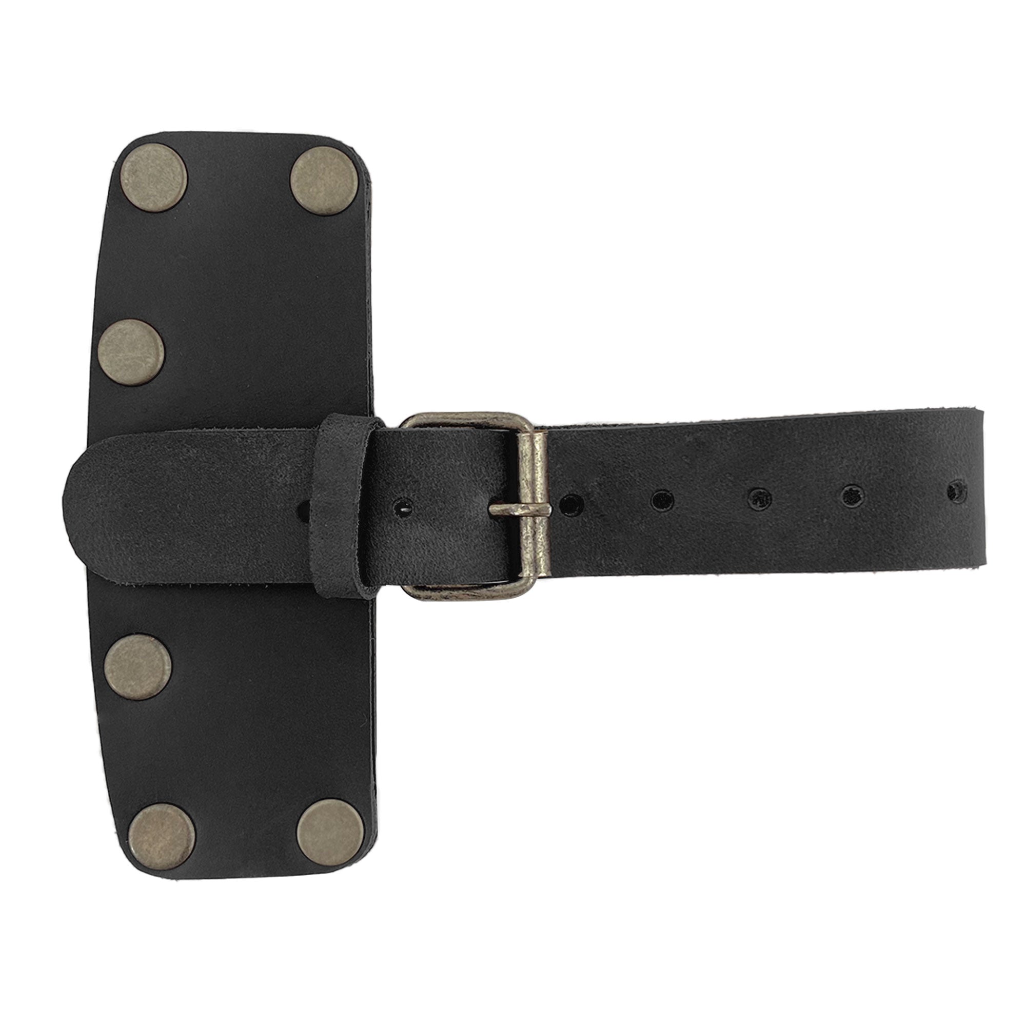 Lumberjack Axe Head Sheath by Valhalla Gear in a stylish black finish. This Handmade from Full Grain Leather - Protector Case is designed for blade safety, perfect as a camping accessory. An essential item for lumberjack outdoor work, crafted in a small batch, hand cut, hand sewn, fire branded, this Artisan piece is made in La Antigua Guatemala & Oaxaca Mexico.