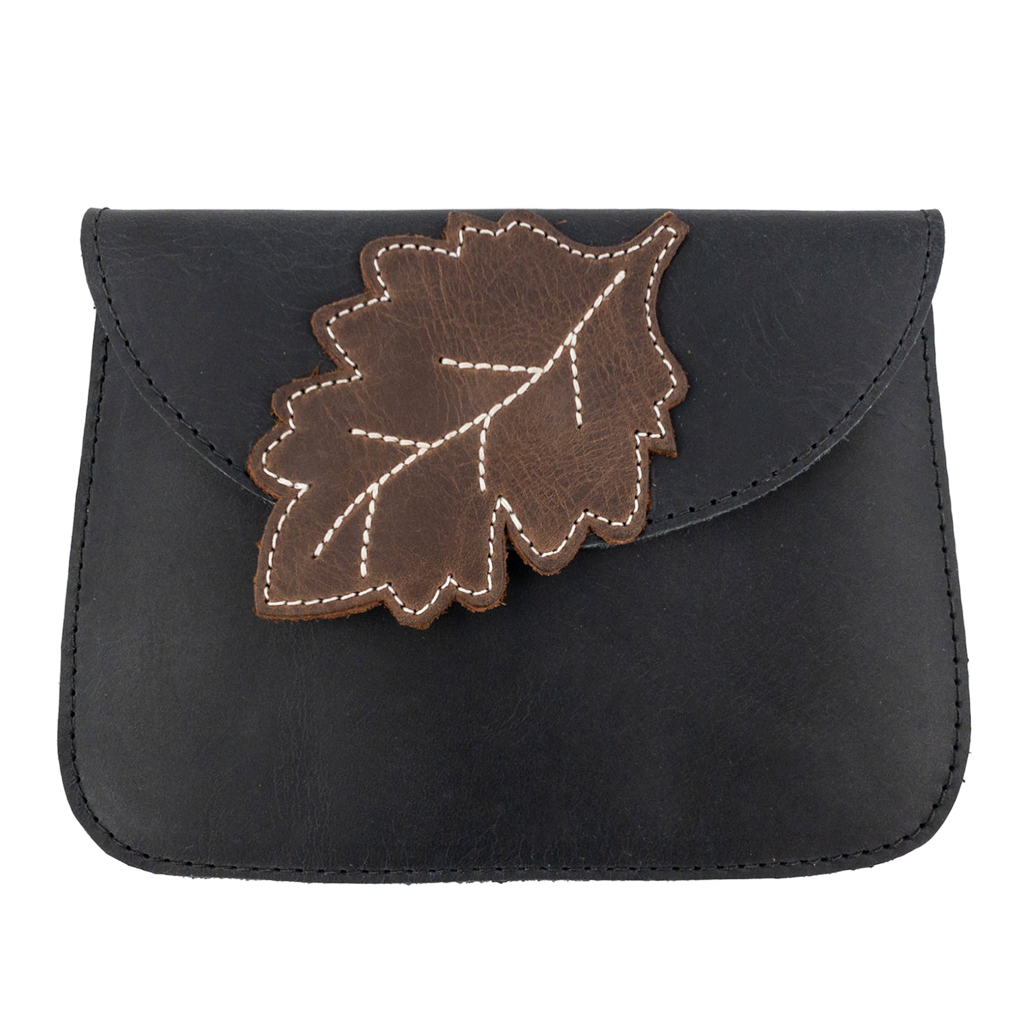 Card Wallet Leaves Design - Stockyard X 'The Leather Store'