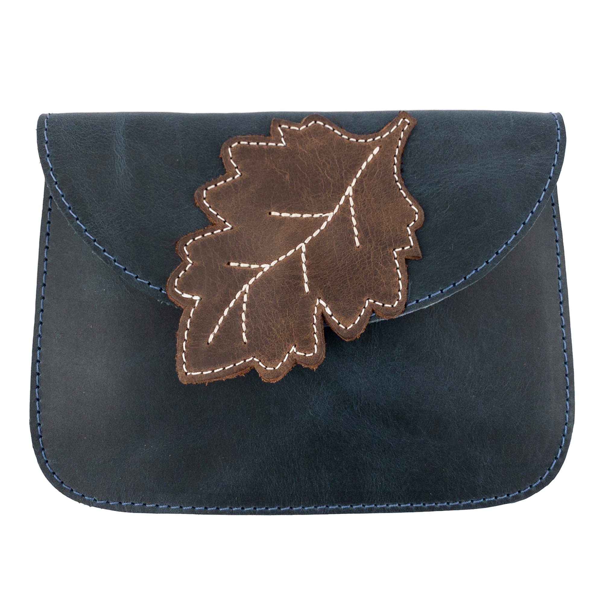 Card Wallet Leaves Design - Stockyard X 'The Leather Store'