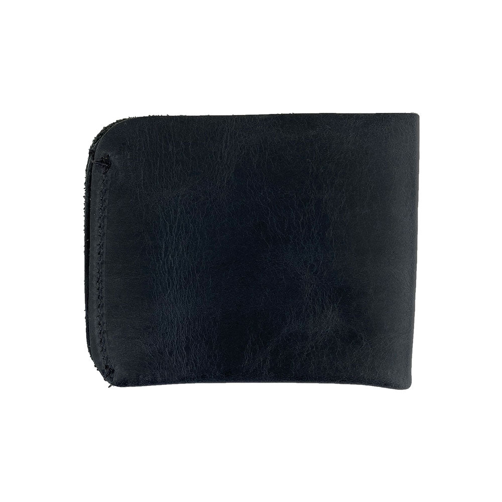 Open view of the Hide & Drink Minimal Wallet showcasing its interior design for cards and cash. This Full Grain Leather Classic Slimfold Wallet acts as a practical Card Organizer Holder and an elegant Travel Accessory, made through Small Batch Production by artisans in La Antigua Guatemala & Oaxaca Mexico.