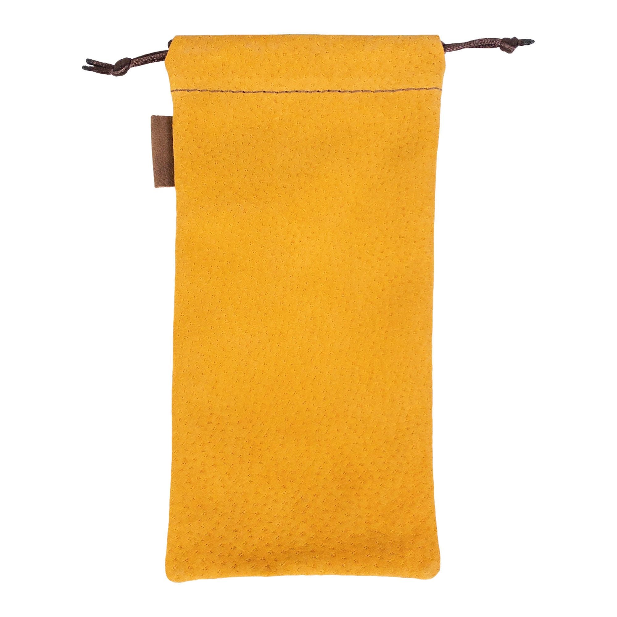 Hide & Drink Drawstring Bag for Pipe, designed with high-quality sheepskin. Perfect for your tobacco pipe, this artisan bag embodies small batch production practices in Guatemala & Oaxaca.