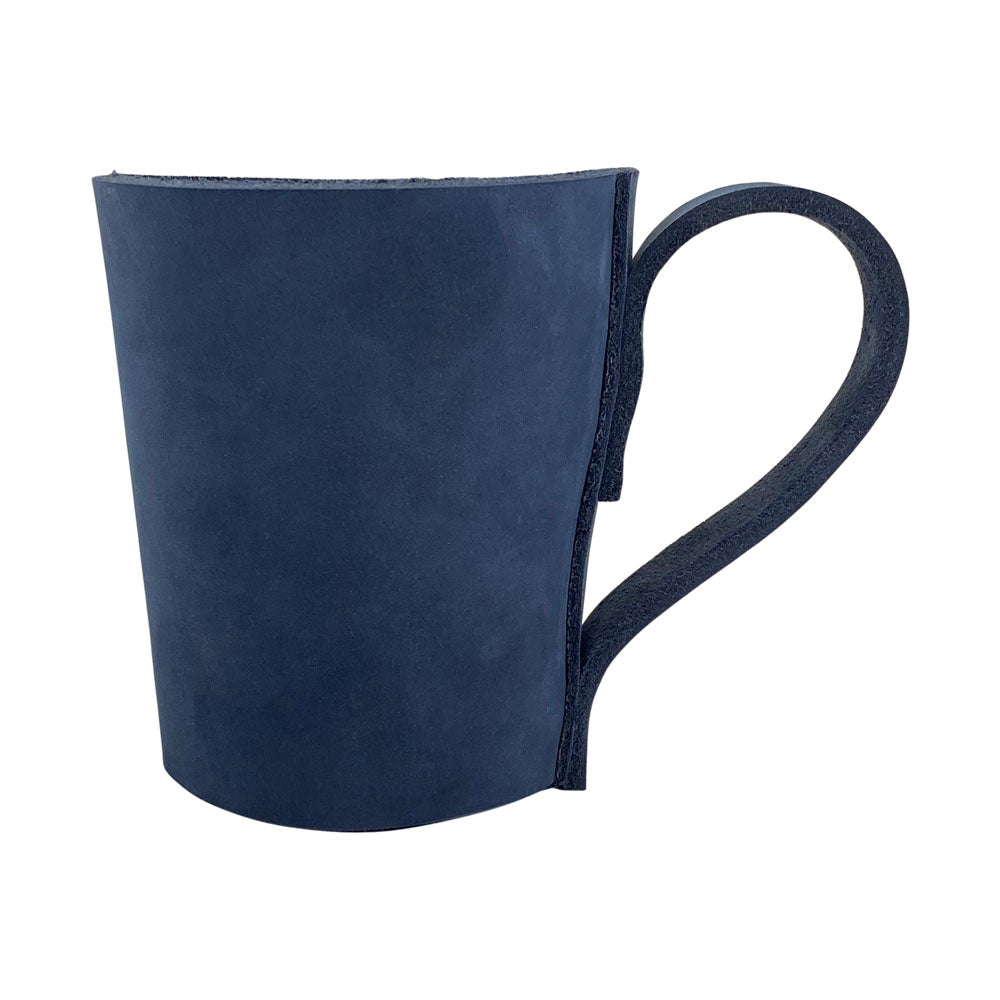 Another angle of the Pint Sleeve with Handle from Hide & Drink, highlighting its durable and stylish design. This artisan tool, crafted from Full Grain Leather, is Fire Branded and Handmade in La Antigua Guatemala & Oaxaca Mexico.