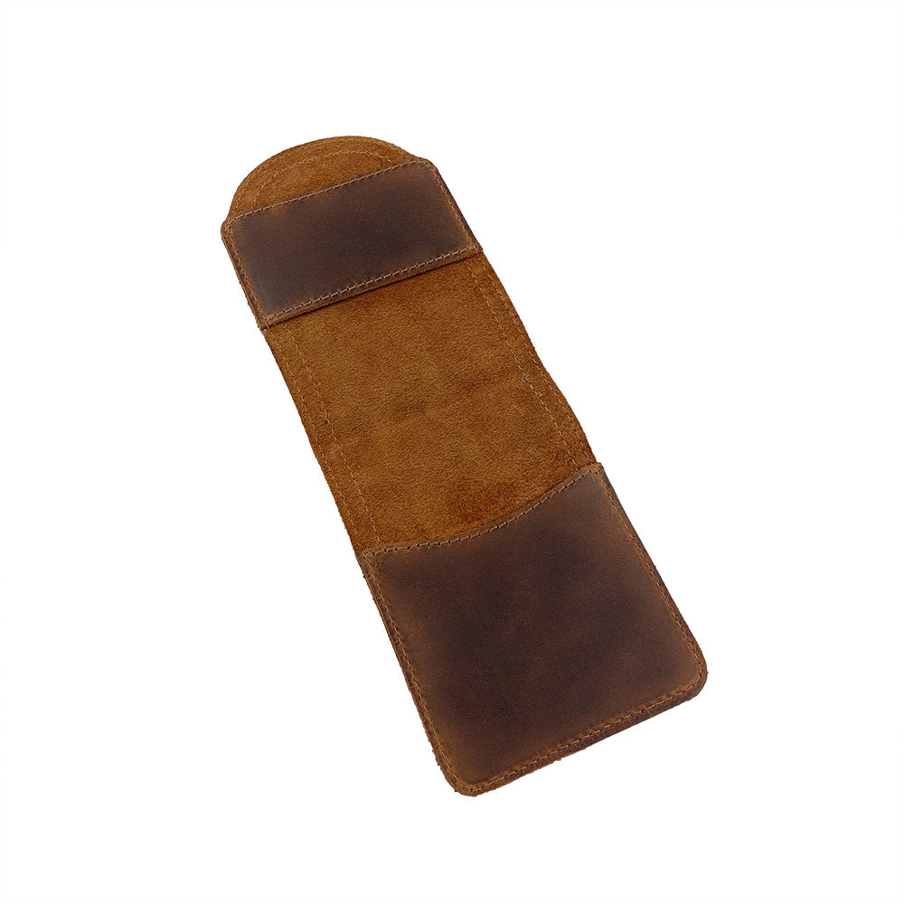Hard Cover Reporter Protector Pocket (3.5 x 5.5 in.) Notebook NOT Included - Stockyard X 'The Leather Store'